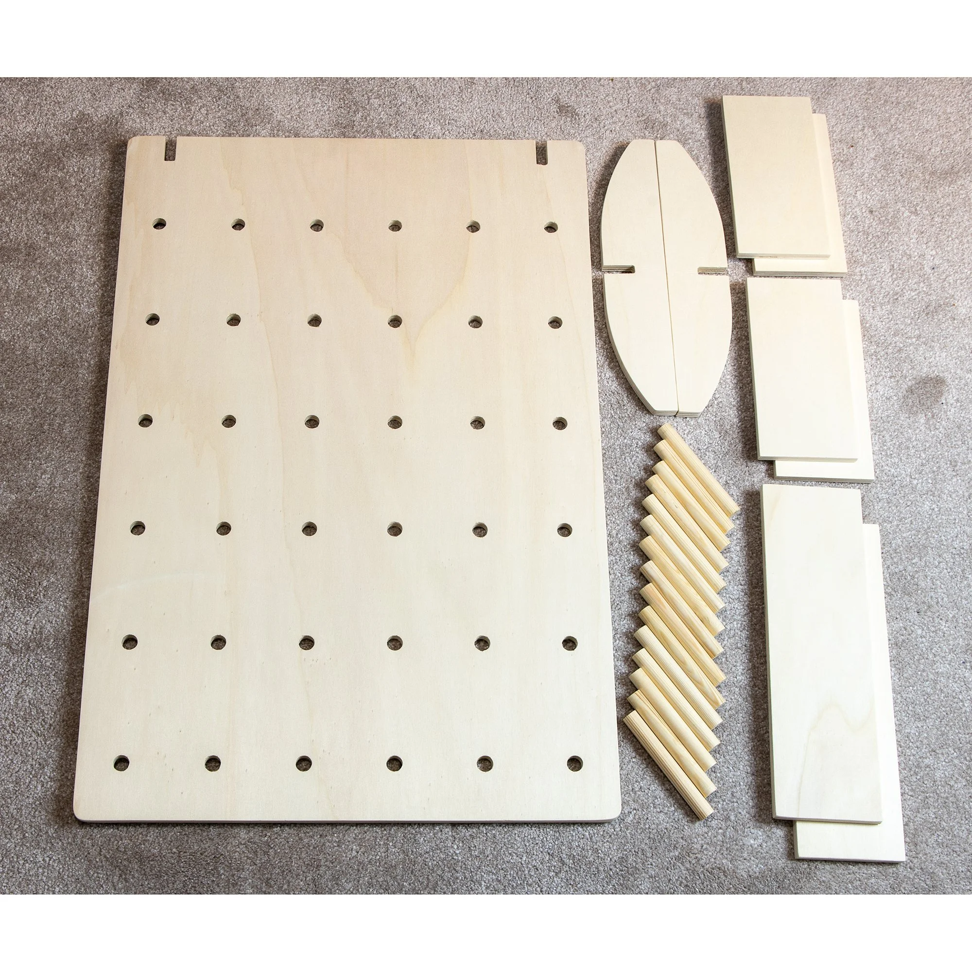 Freestanding Table Top Pegboard Display Stand — Dust Shack