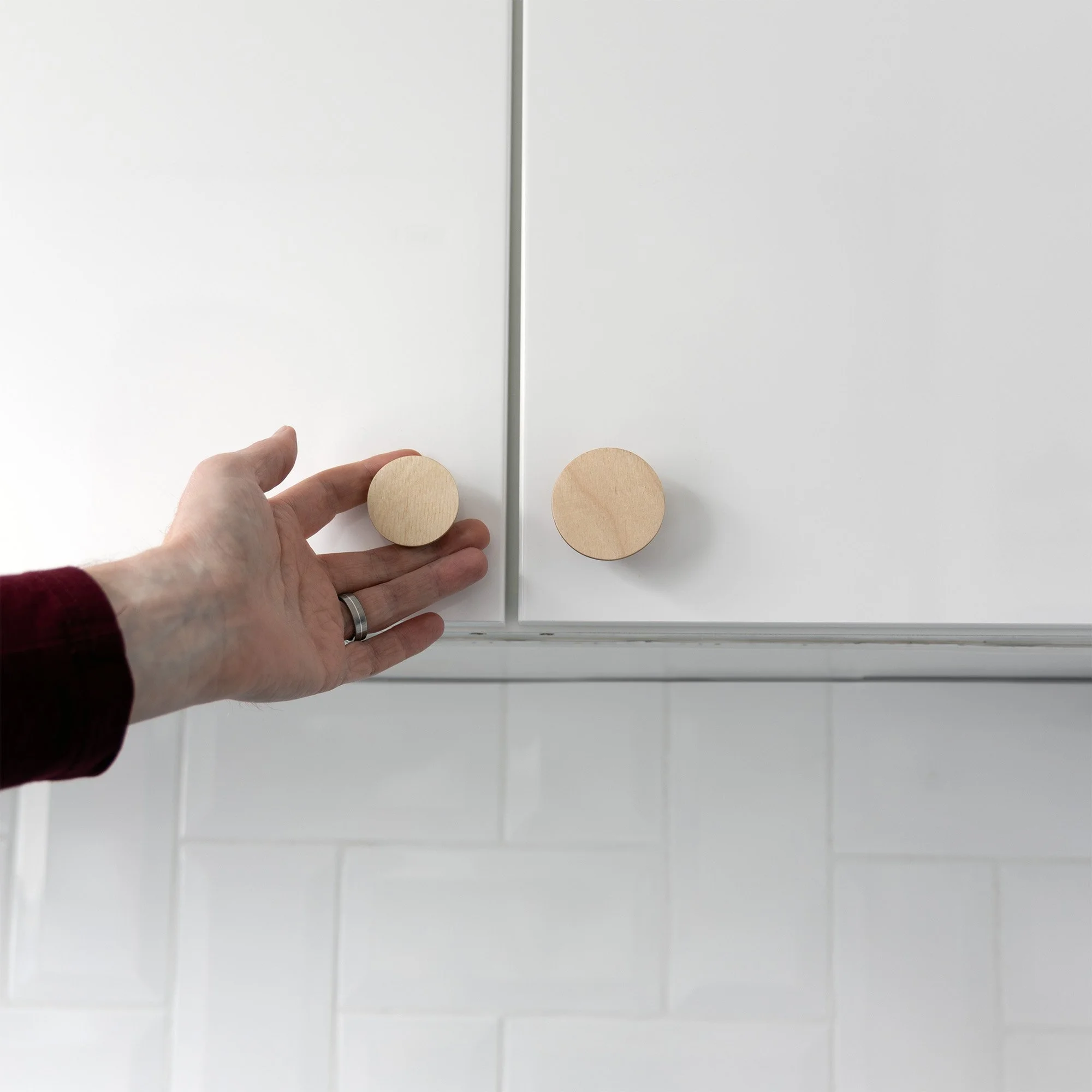 Ergonomic Round Plywood Knobs — Dust Shack