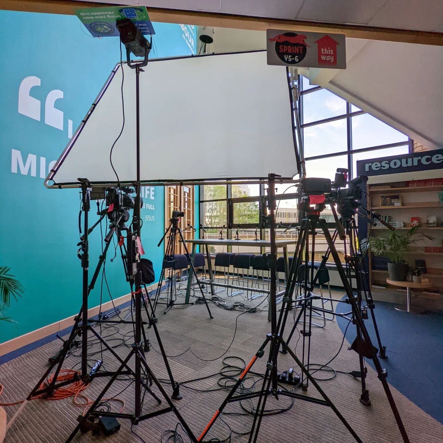 Last Wednesday, we did a 4 camera shoot with 7 guests, as part of our new 'Lets talk about money' series. Due to a really quick turn around we cut the video and mixed the audio live - a first for us and definitely the start of something new going for