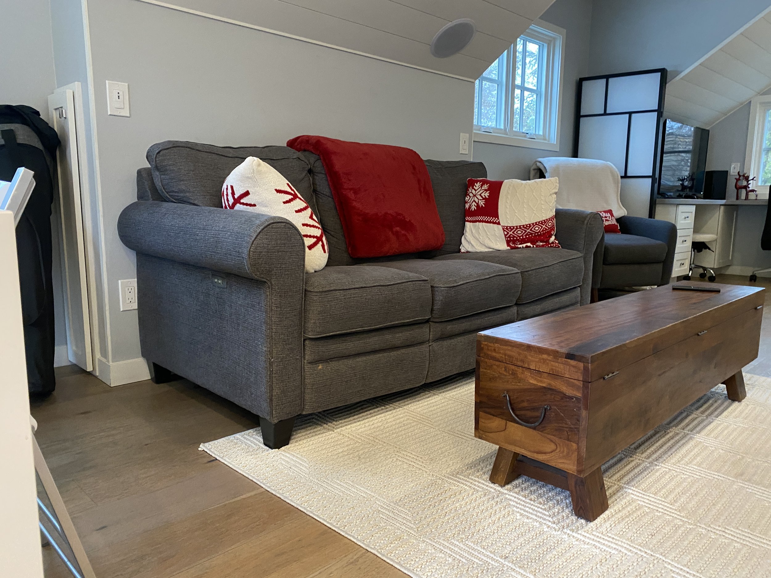 Apartment sofa (upstairs)