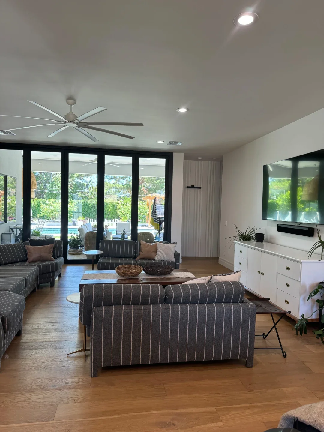 Living room off kitchen