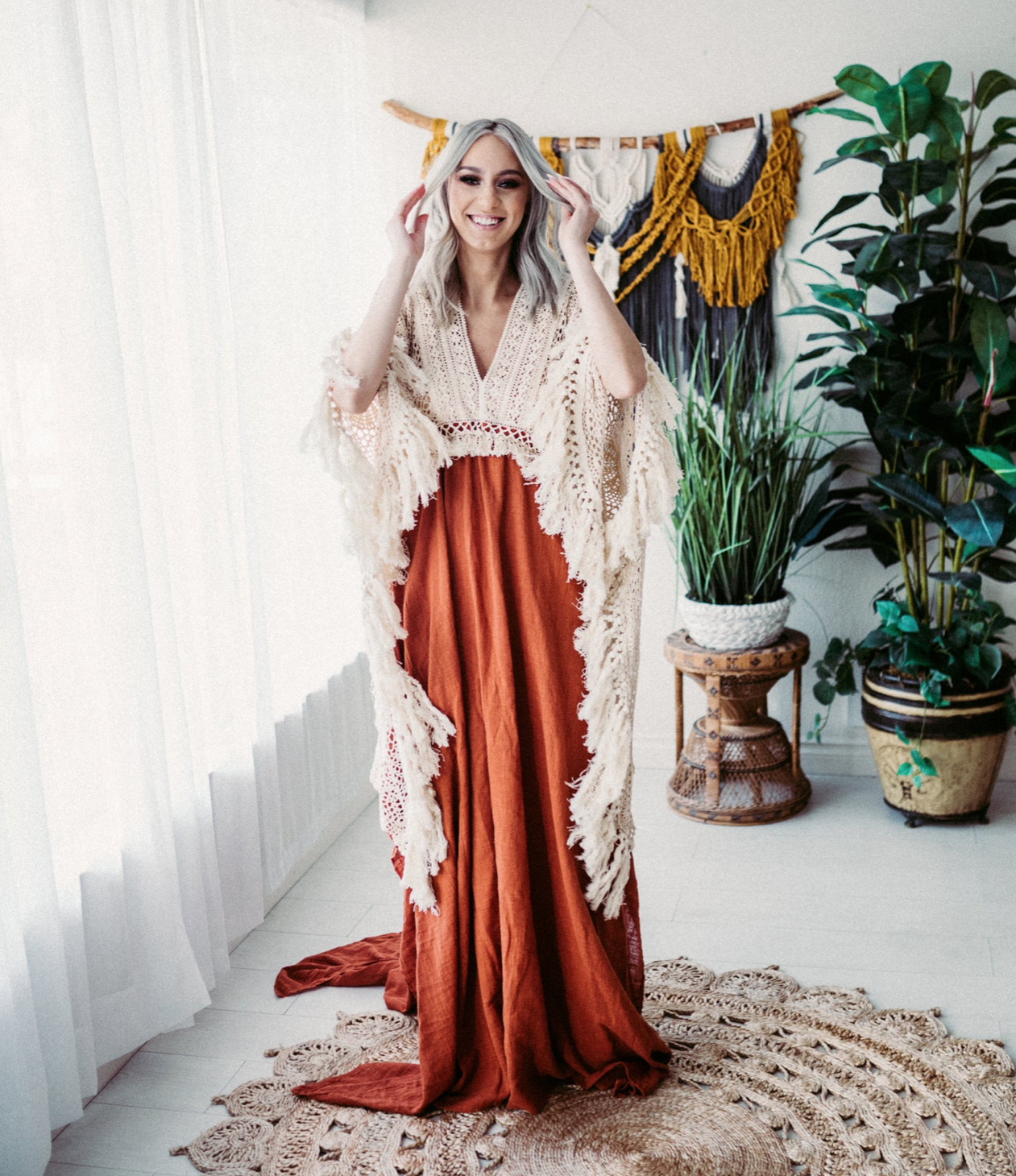 flutter-dress-rust-one-size