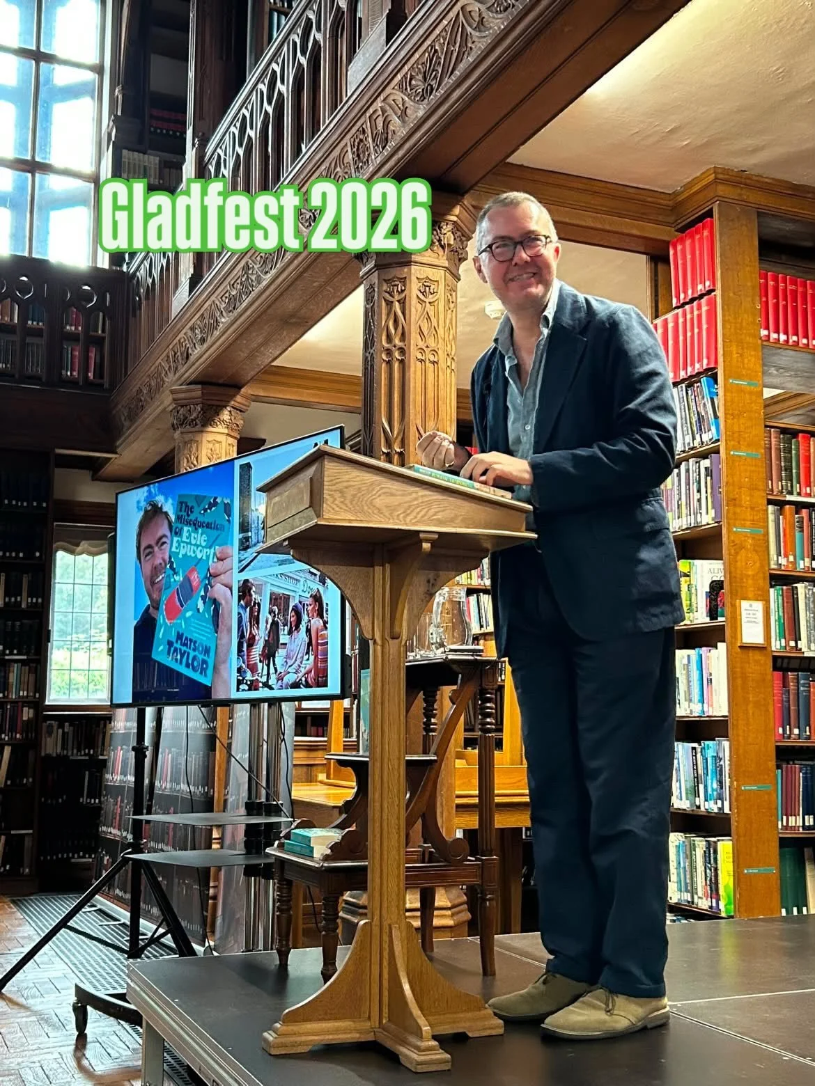 It was my first visit to @gladstoneslibrary but it definitely won&rsquo;t be my last. It&rsquo;s an absolute treasure and a great place for a reading or writing retreat - the perfect place to meet other writers too! Gladfest is the extremely friendly