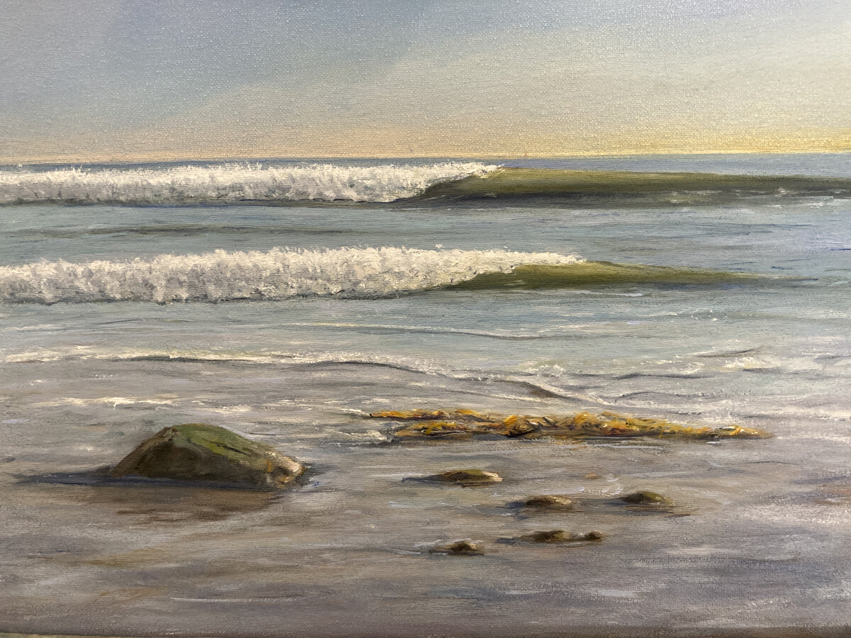 WET SAND WITH KELP by John von Buelow