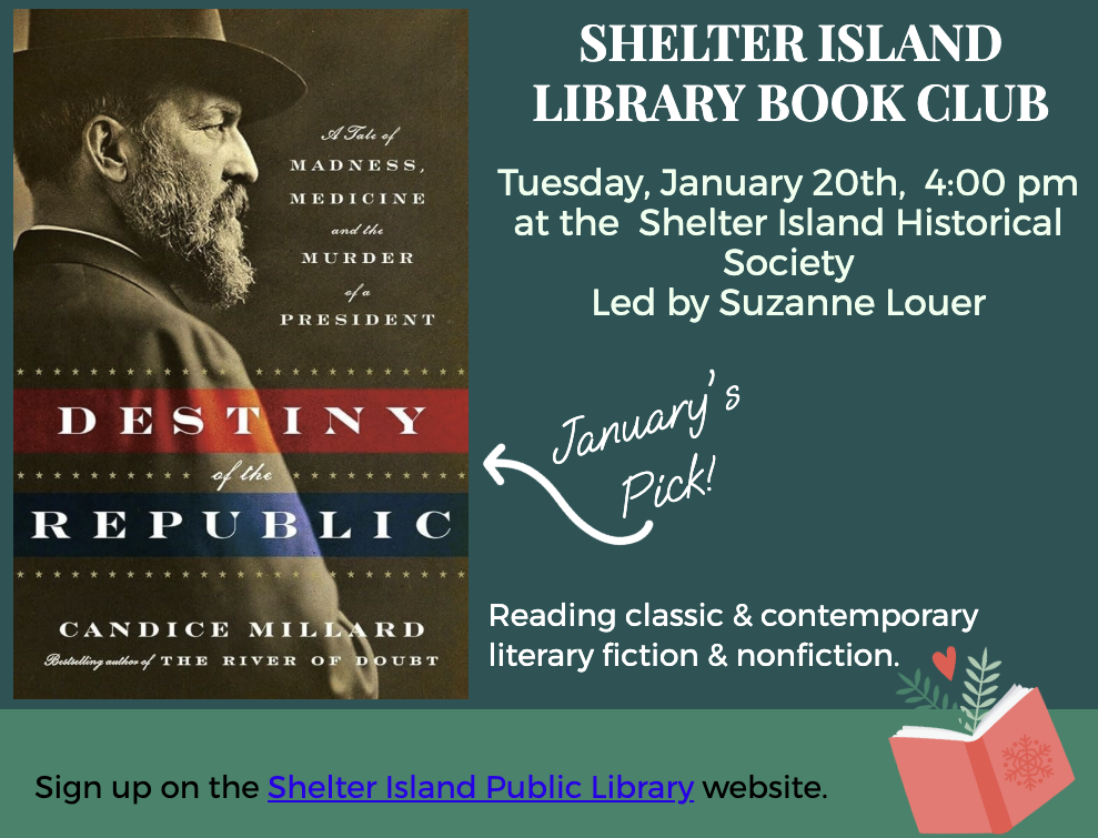 flyer has a dark green background. The left side is dominated by a sepia-toned image of a bearded man wearing a hat, who is the subject of the book cover, and the bottom right corner shows a small red open book with a heart graphic.