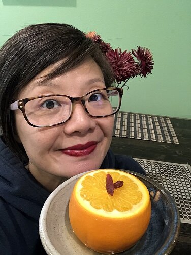 Steamed orange with salt makes a wonderfully light (and healthy!) dessert too.