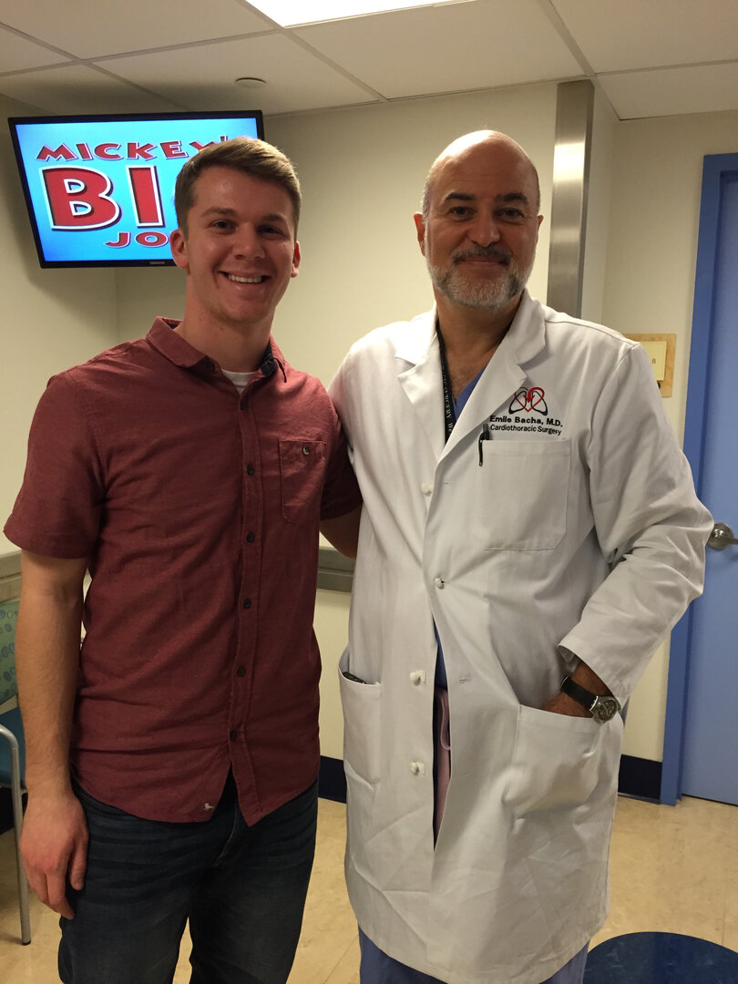 Tyler with Dr. Bacha