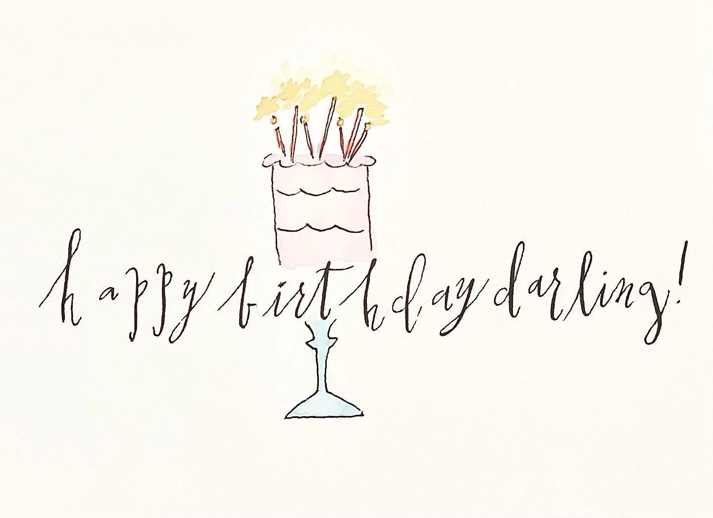 cheers to the birthday gal❕
#moderncalligraphy #calligraphy #minneapoliscalligrapher #handlettering #handlettered #darlingdaily #stationary