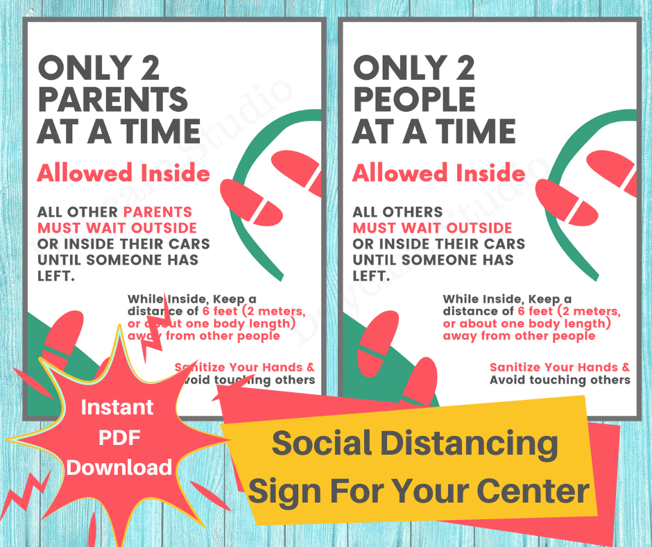 DAYCARE CENTER SIGNS/Childcare Printable Signs for Preschool and ...
