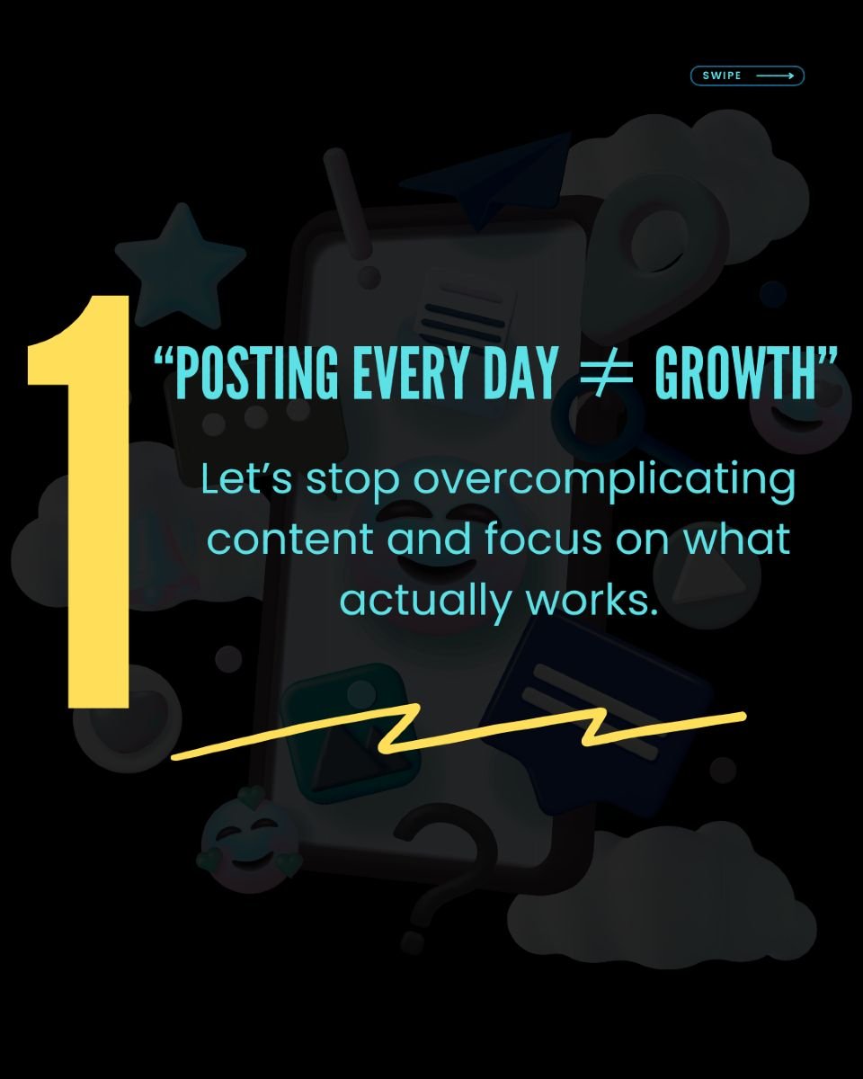 Let&rsquo;s clear something up: daily posting is not a requirement for growth.

One of the biggest myths in social media marketing is that you need to post every single day to stay relevant. But here's the truth&mdash;growth comes from strategy, not 