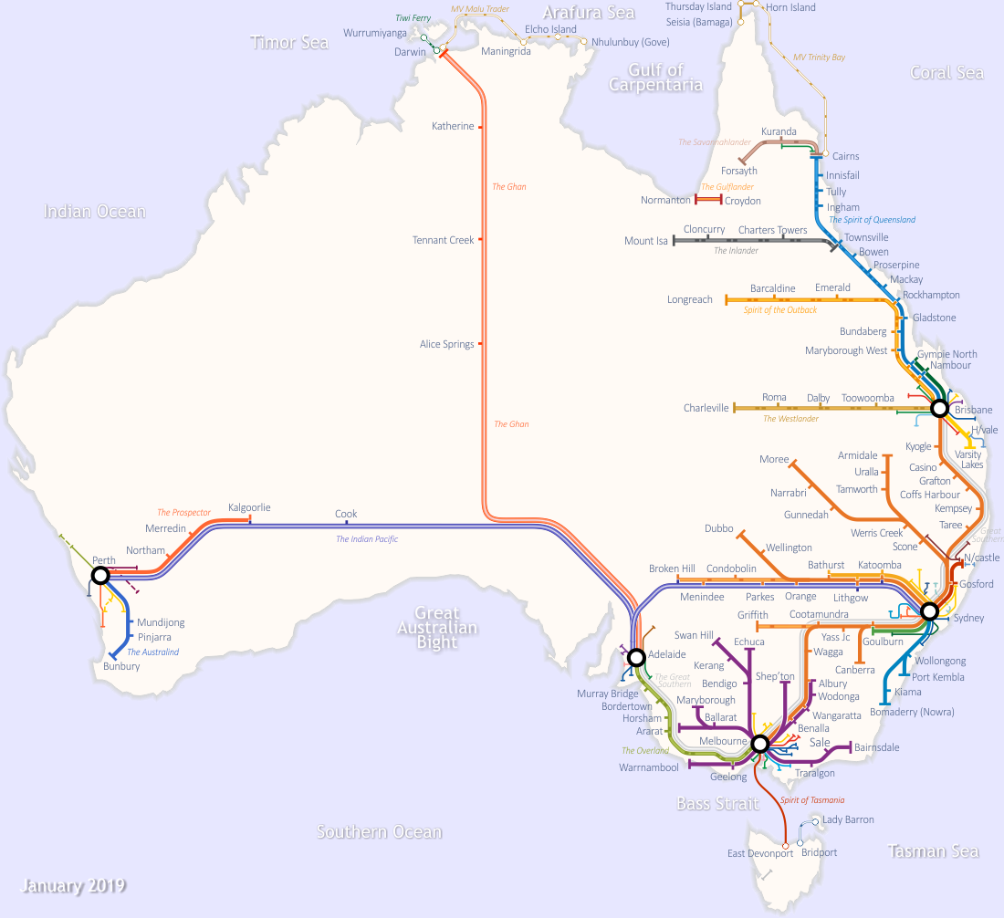 The Ease of two Equidistant Commutes on either Side of Australia