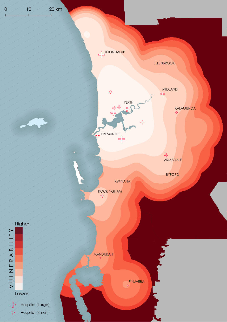 COVID-19: Greater Perth appears to have a better distribution of hospital beds than Greater Melbourne
