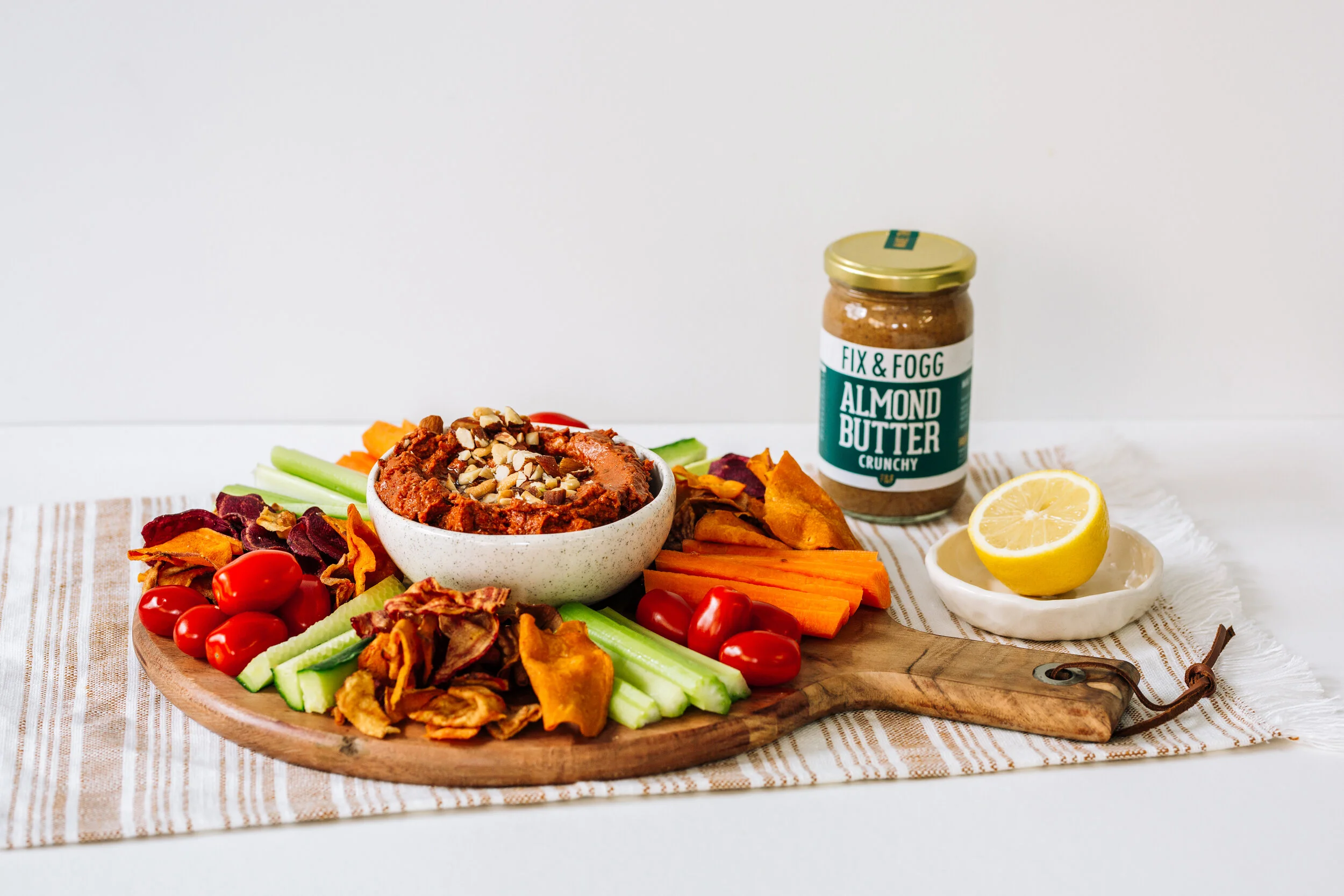 RECIPE SUNDRIED TOMATO ALMOND BUTTER DIP — Fix & Fogg