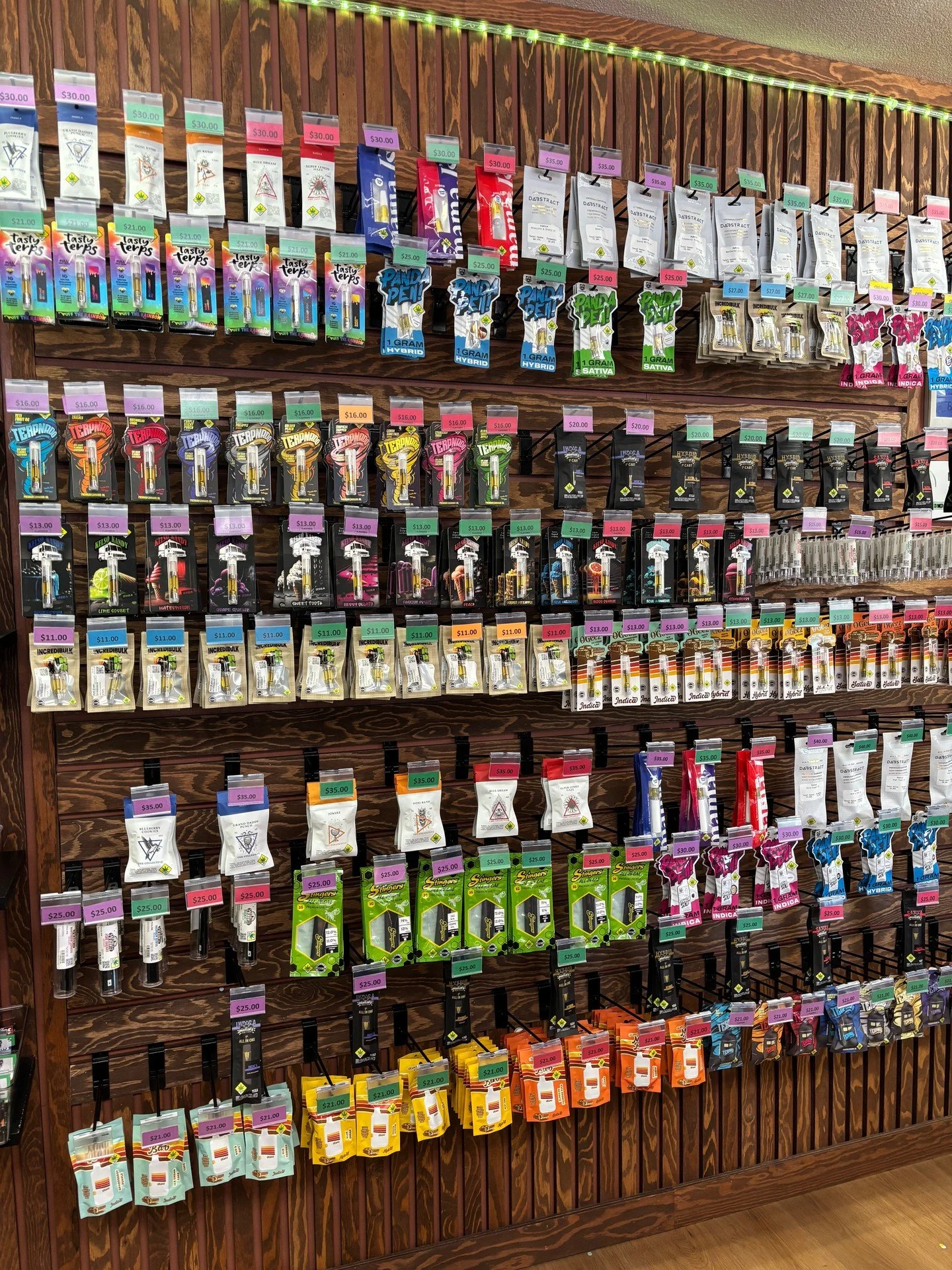 🔥 THE WALL IS STACKED 🔥

Your cart lineup starts here. From concentrates to carts, our wall is loaded with options to match whatever kind of weekend you&rsquo;re planning. 😮&zwj;💨💨

Swing by Gypsy Greens, check out the selection, and find your n