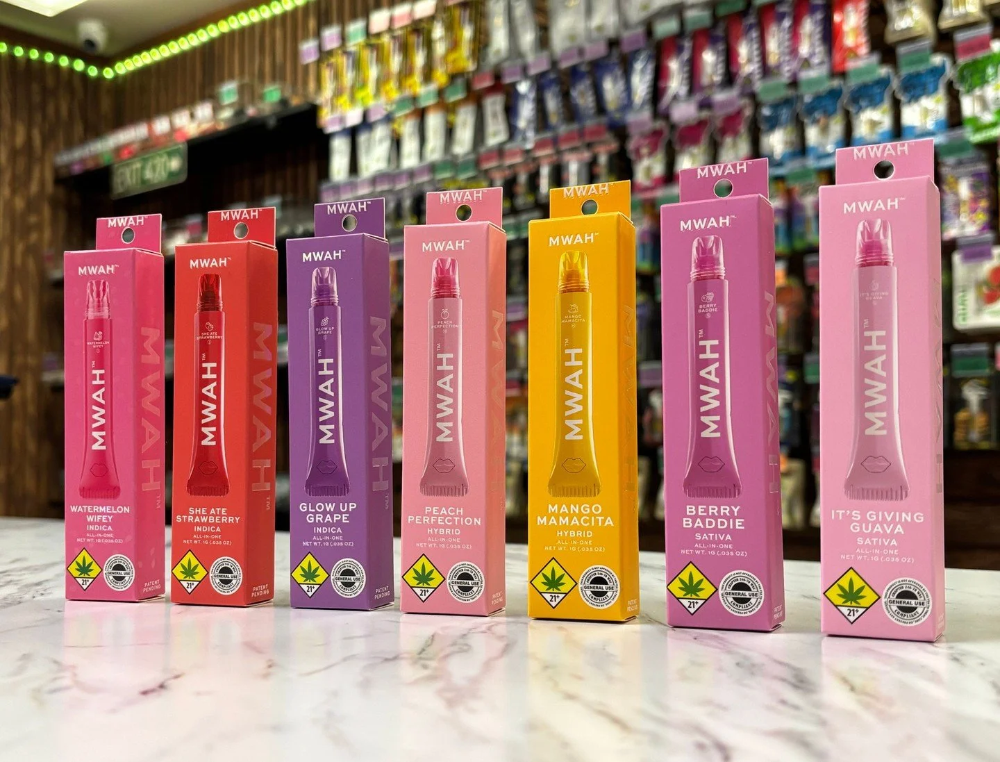 NEW FLAVORS HAVE ENTERED THE CHAT! 

The MWAH lineup is looking 🔥😍 From fruity favorites to sweet new flavors, there&rsquo;s plenty to check out at Gypsy Greens Chehalis! 💚🌿

Stop by, browse our selection, and see what catches your eye! 👀💨

📍 