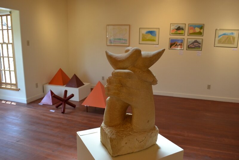 04Tom and Carole Art Exhibit at Galleria Arriba, Abiquiu Inn, NM.JPG