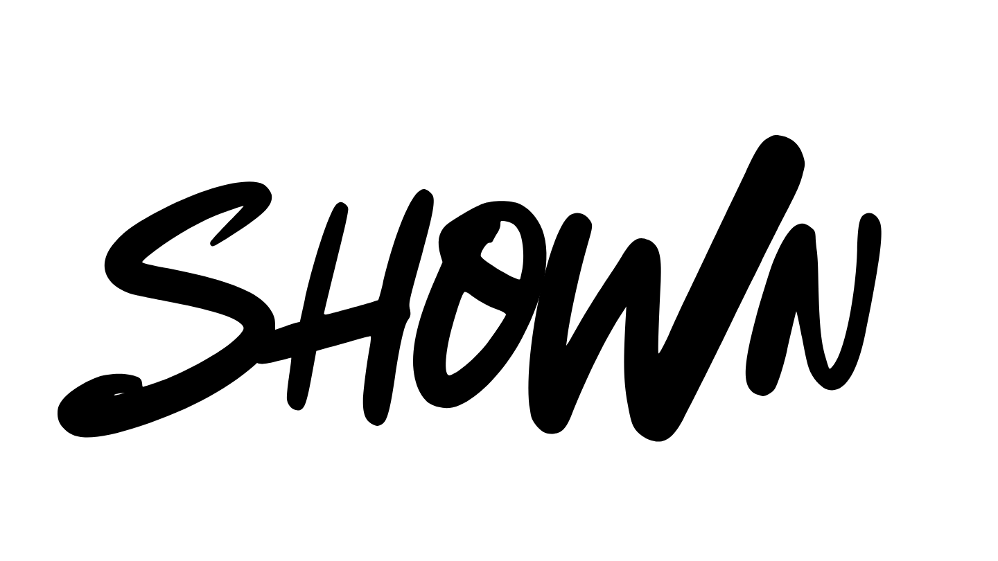 Stylized text logo with the words 'TYLER' in smaller uppercase above 'SHOW' in large script font, on a black background.