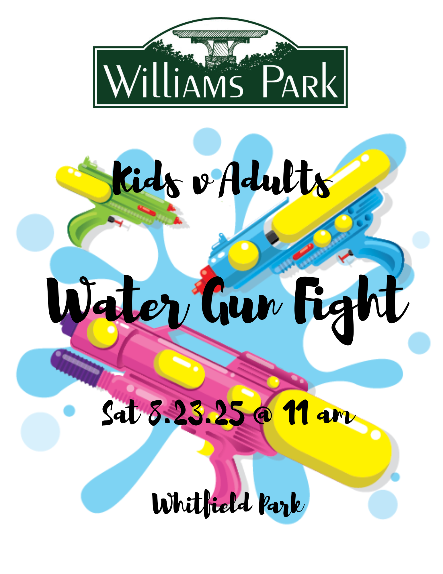 Water Gun Fight at Whitfield Park