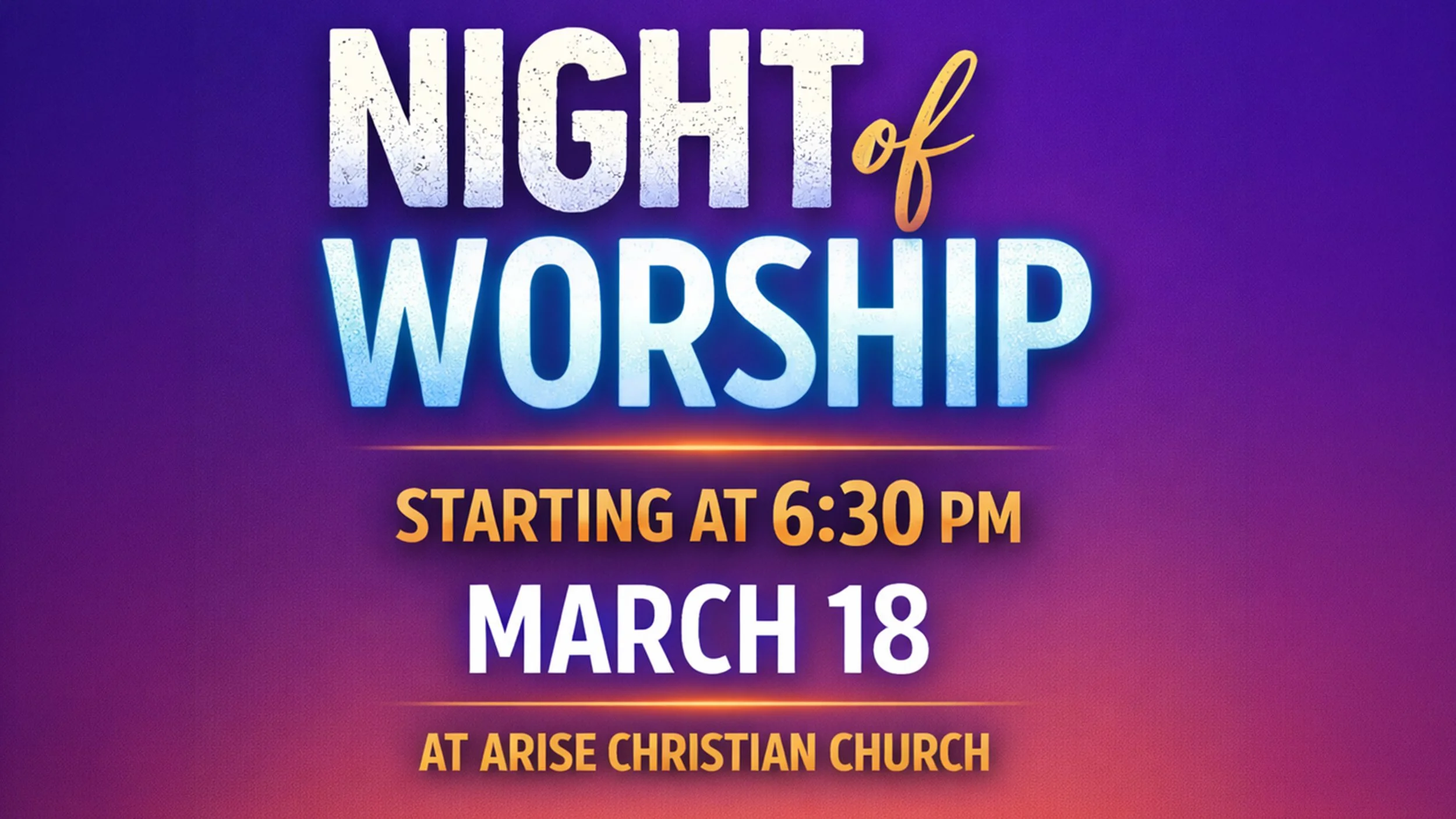 Night Of Worship