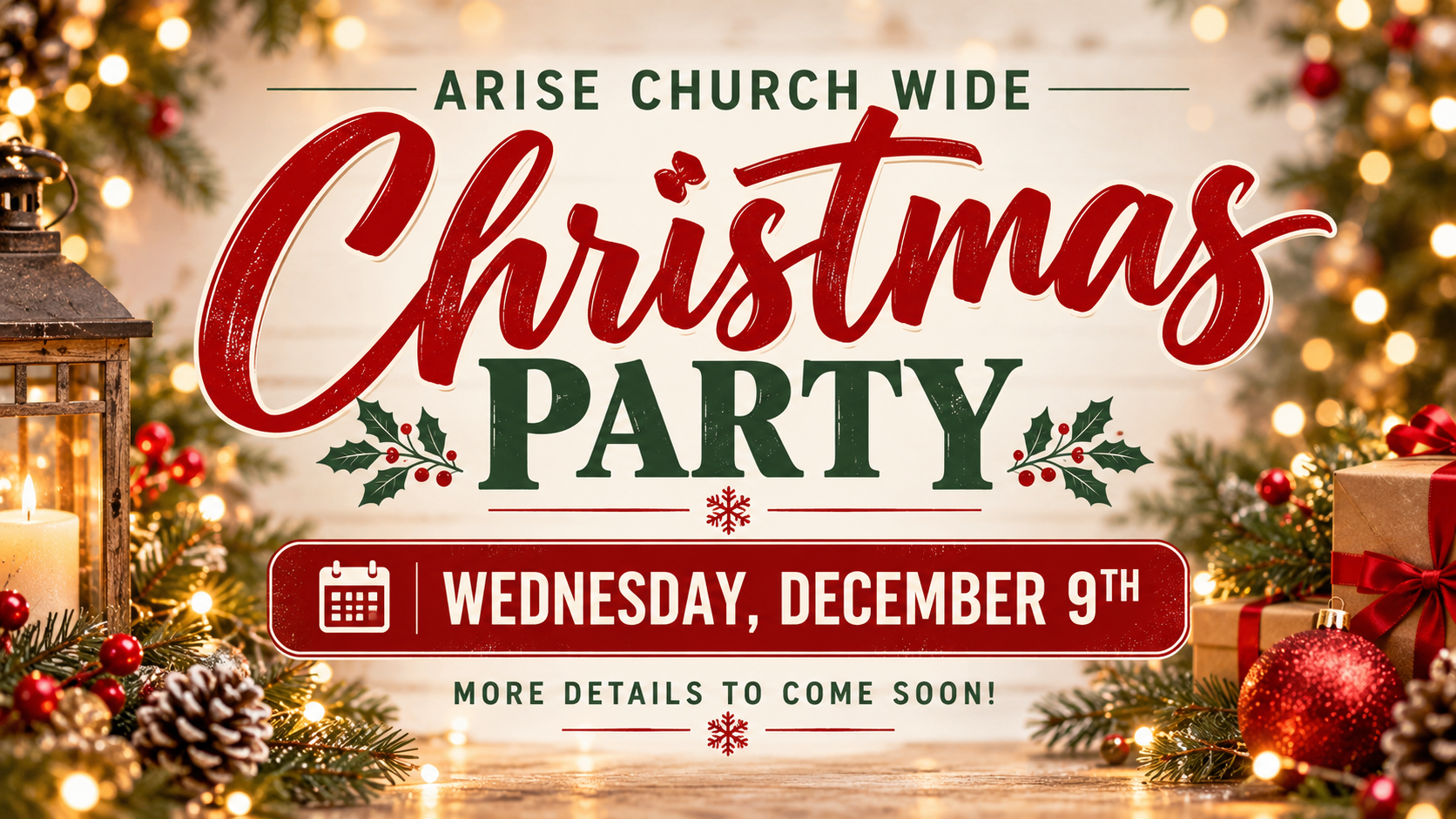 ARISE Church Wide Christmas Party