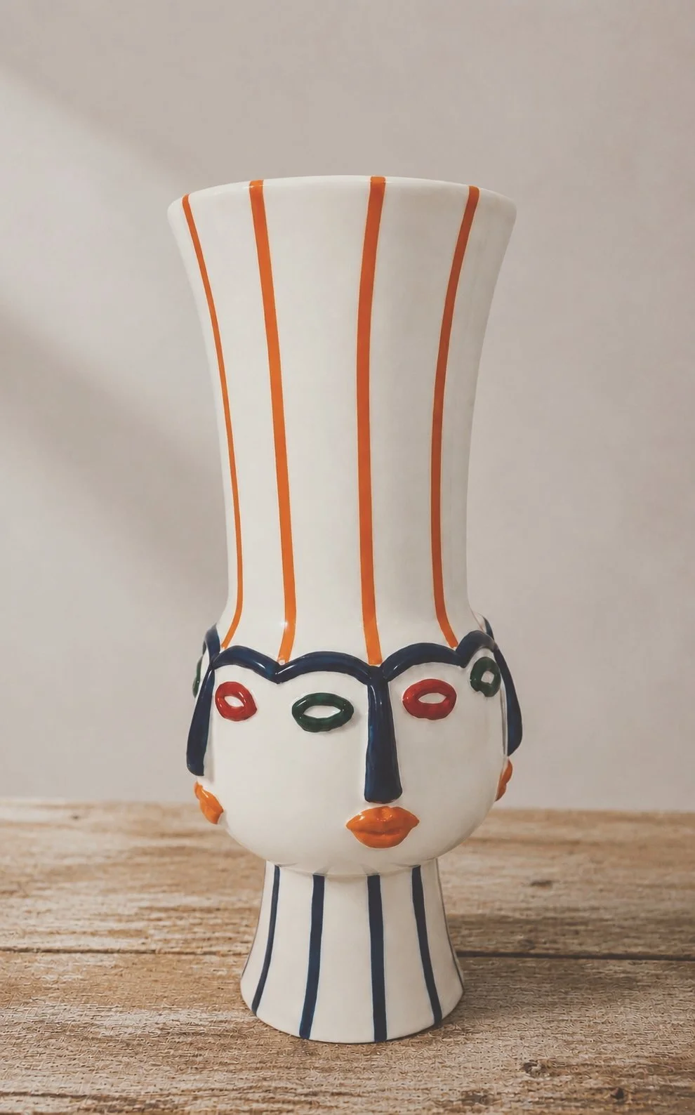Mediterranean Visage | Ceramic Vase