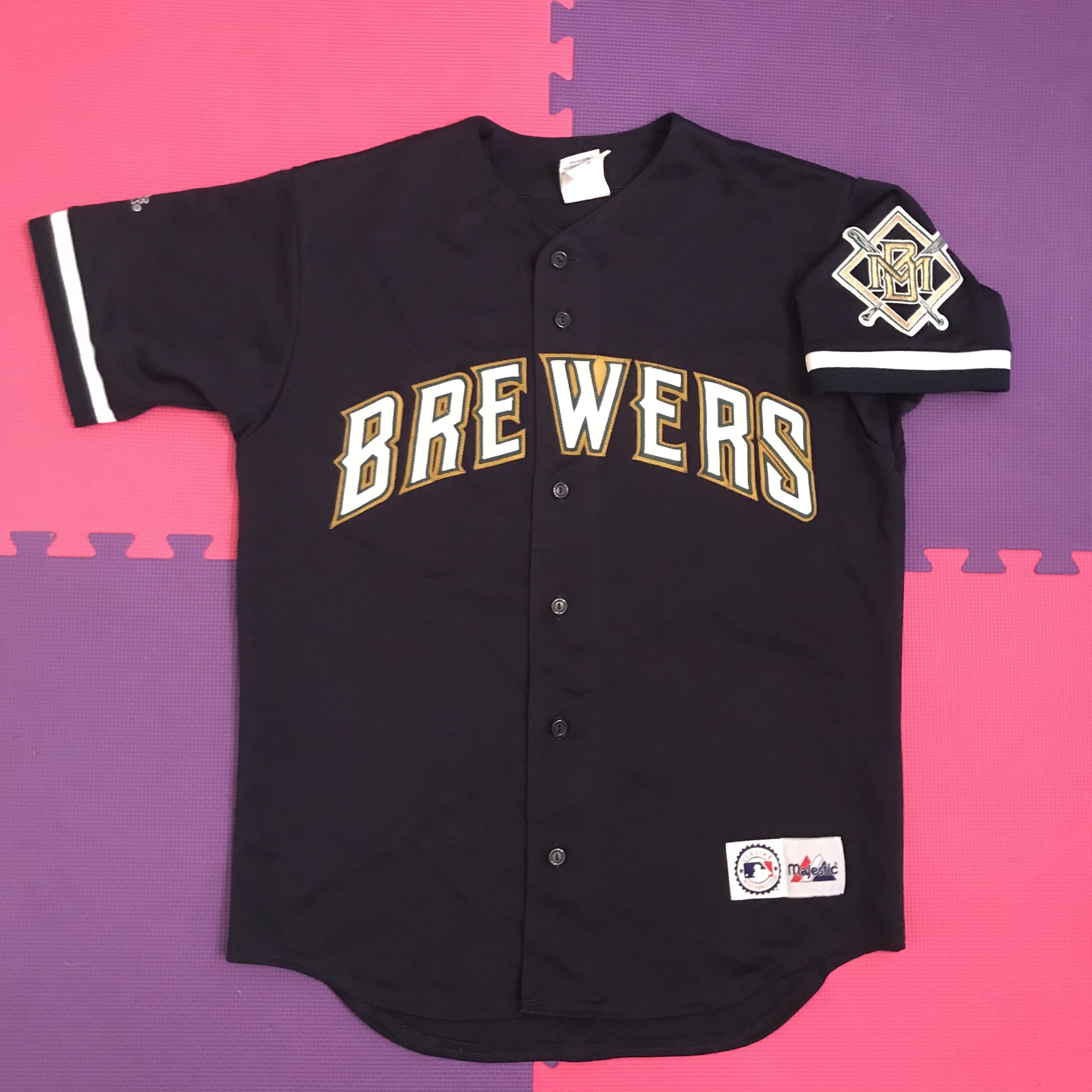 pink brewers jersey