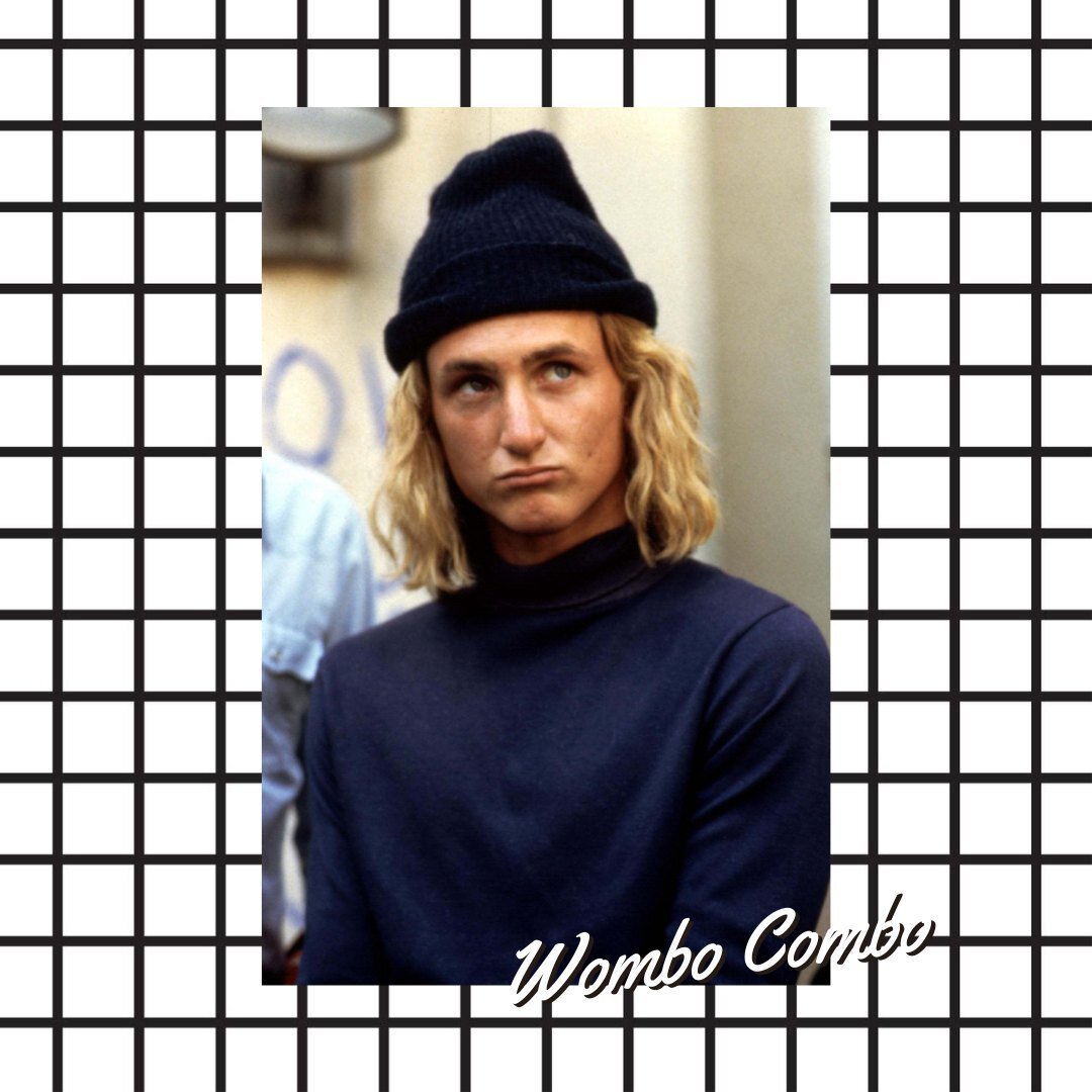 #wombocombo⁠
Beanie and a turtleneck - even Spicoli had a winter look. #Seanpenn #owning #matchymatchy. 🖤🤍🖤