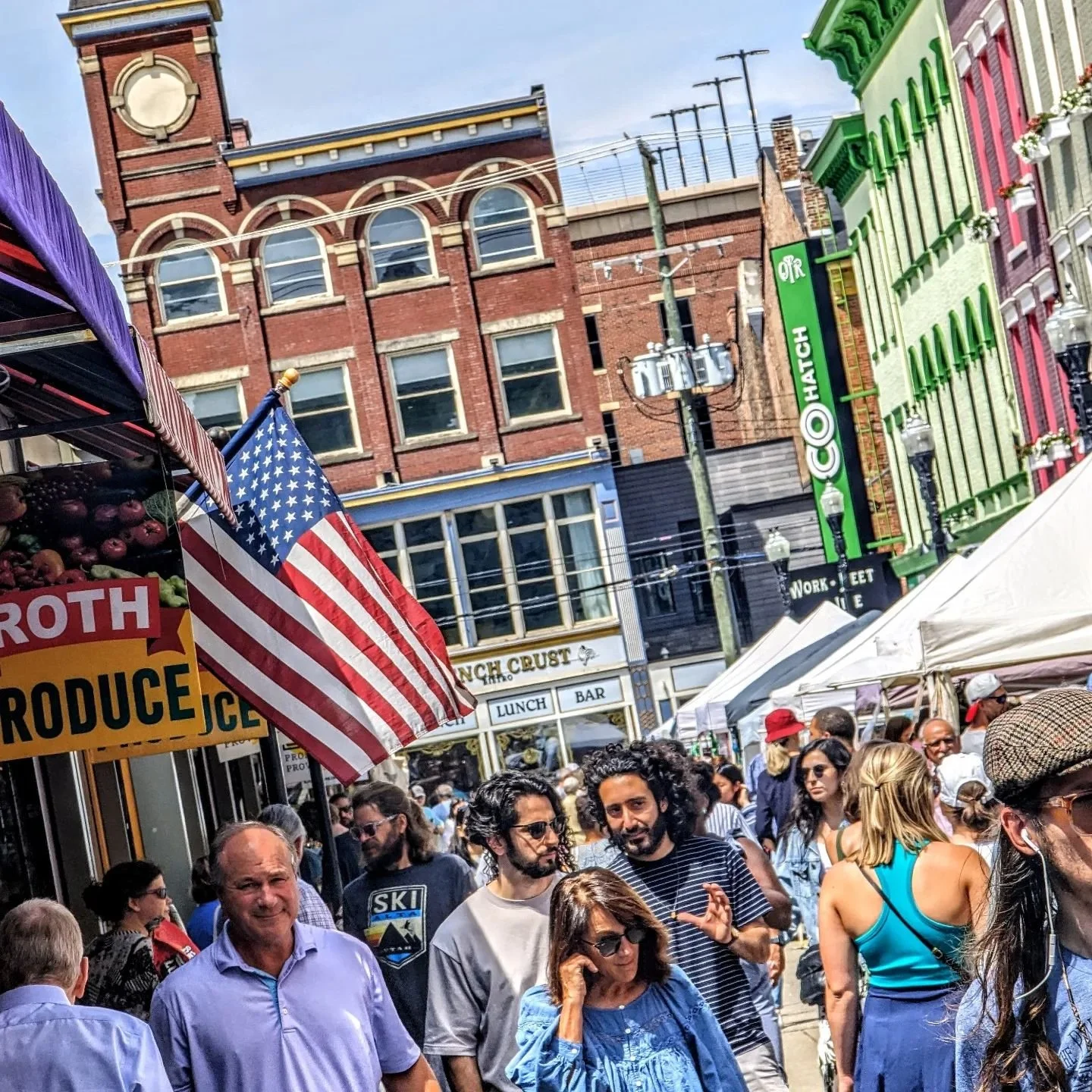 Beautiful day at the market! Today two of my favorite large format canvas pieces sold and the buyer just loved them! 😍 I love ❤️ ❤️ ❤️ when I can tell something I have made is going to a great home where it will be truly enjoyed! You can take a clos