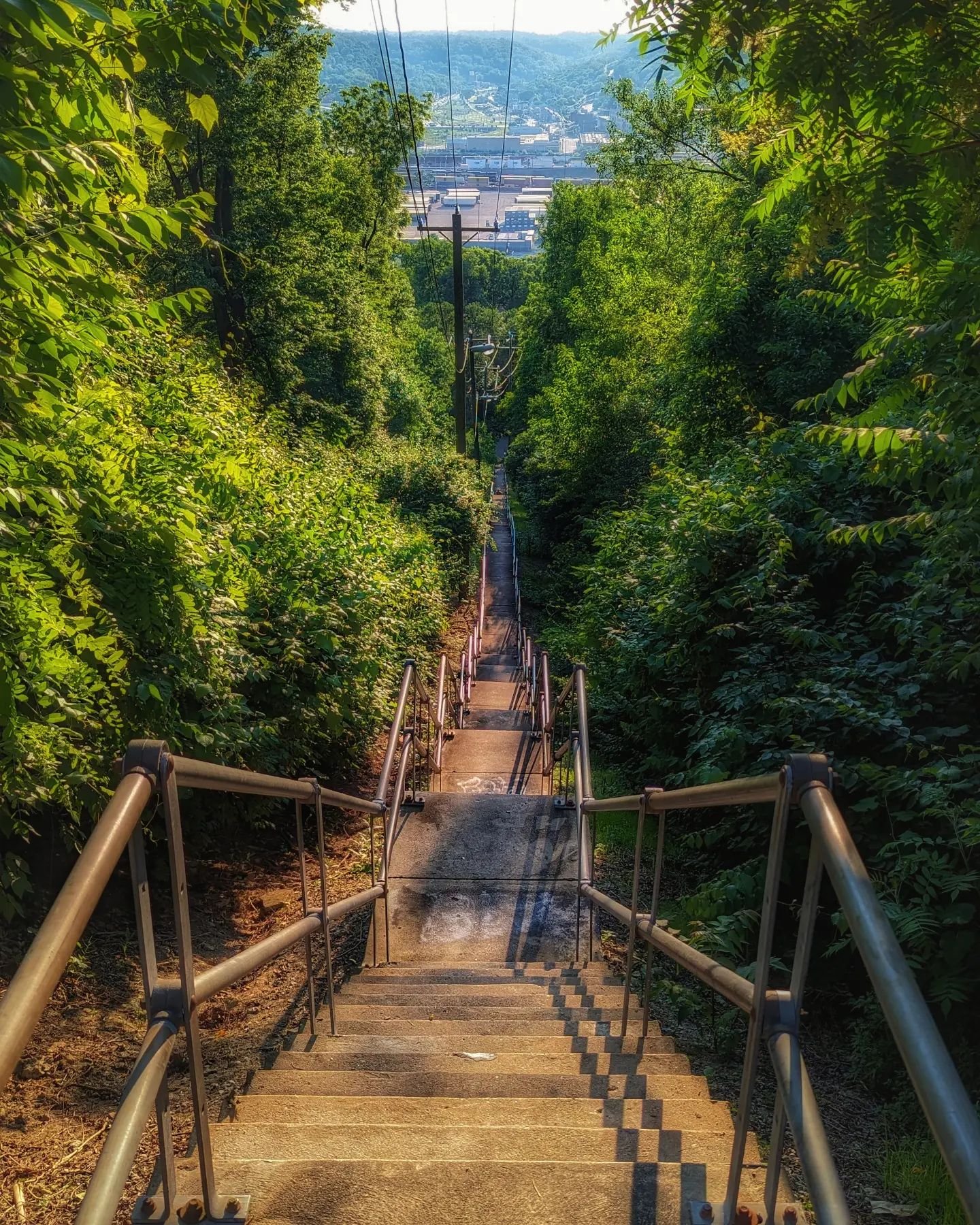 💀 This would not  be a good time to fall down the stairs... 🤣 The hardest part was climbing back up. 😸
.
.
.
.
.
#vpht_art #ohio #cincinnati #cliftonheights #fairviewpark #photography #urbanphotography #cityphotography #urbanphotography #landscape