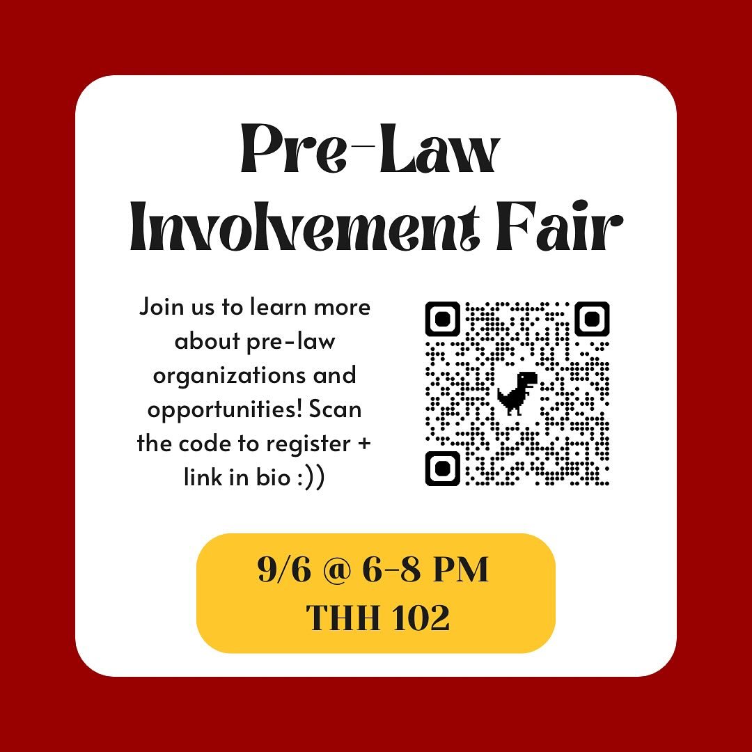 Come join us at the Pre-Law Involvement Fair tomorrow at THH 102 from 6-8 pm! There will be many pre-law clubs including SWIL, Trojan Review, and Blackstonians. We hope to see you there!
