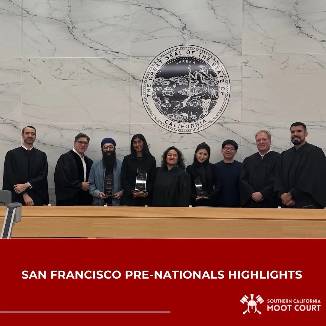 Starting off our pre-nationals recaps strong with the San Francisco PRONT!! 👀👀 

Congratulations to Pavithra + Rin for finishing as Finalists!! We cannot wait to see y&rsquo;all kill it at nationals. 🕺🏼🕺🏼 

Moot + Fight On!! ⚖️✌🏻