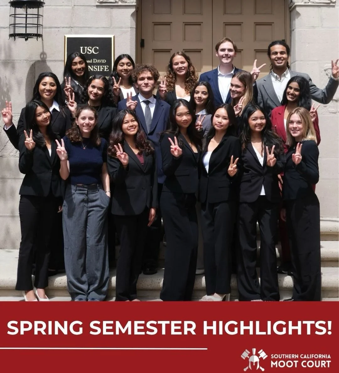 That&rsquo;s a wrap on another phenomenal semester of Southern California Moot Court! 
This Spring, SCMC took 4 teams (the maximum!!) to the AMCA National Tournament, Rin and Pavithra made it to the Semifinal round, and they were named 4th and 6th sp