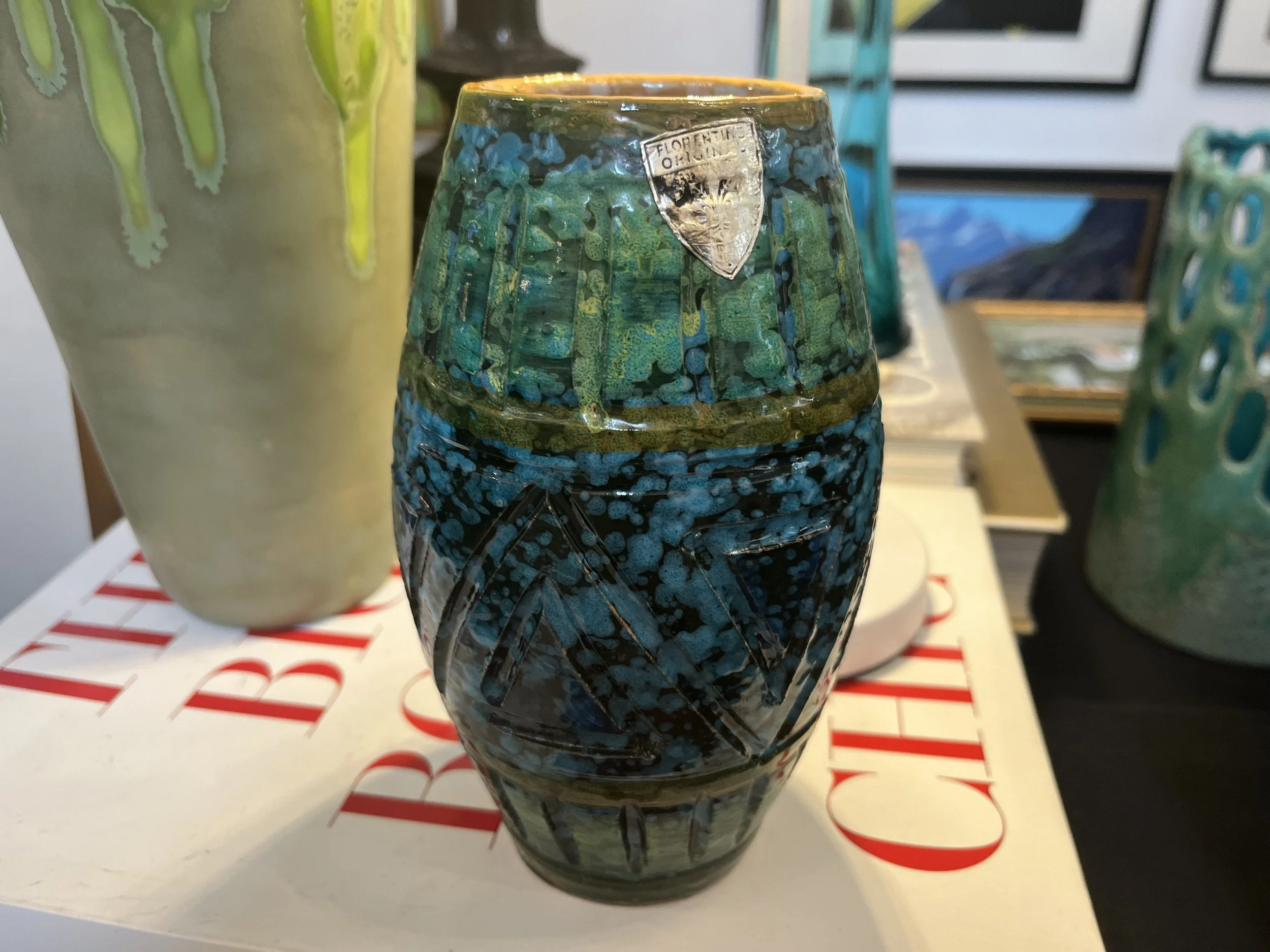 7" Vintage Aldo Londi Bitossi Vase (Mid-Century, Montelupo, Italy)