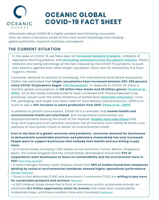Oceanic Global COVID-19 Fact Sheet 