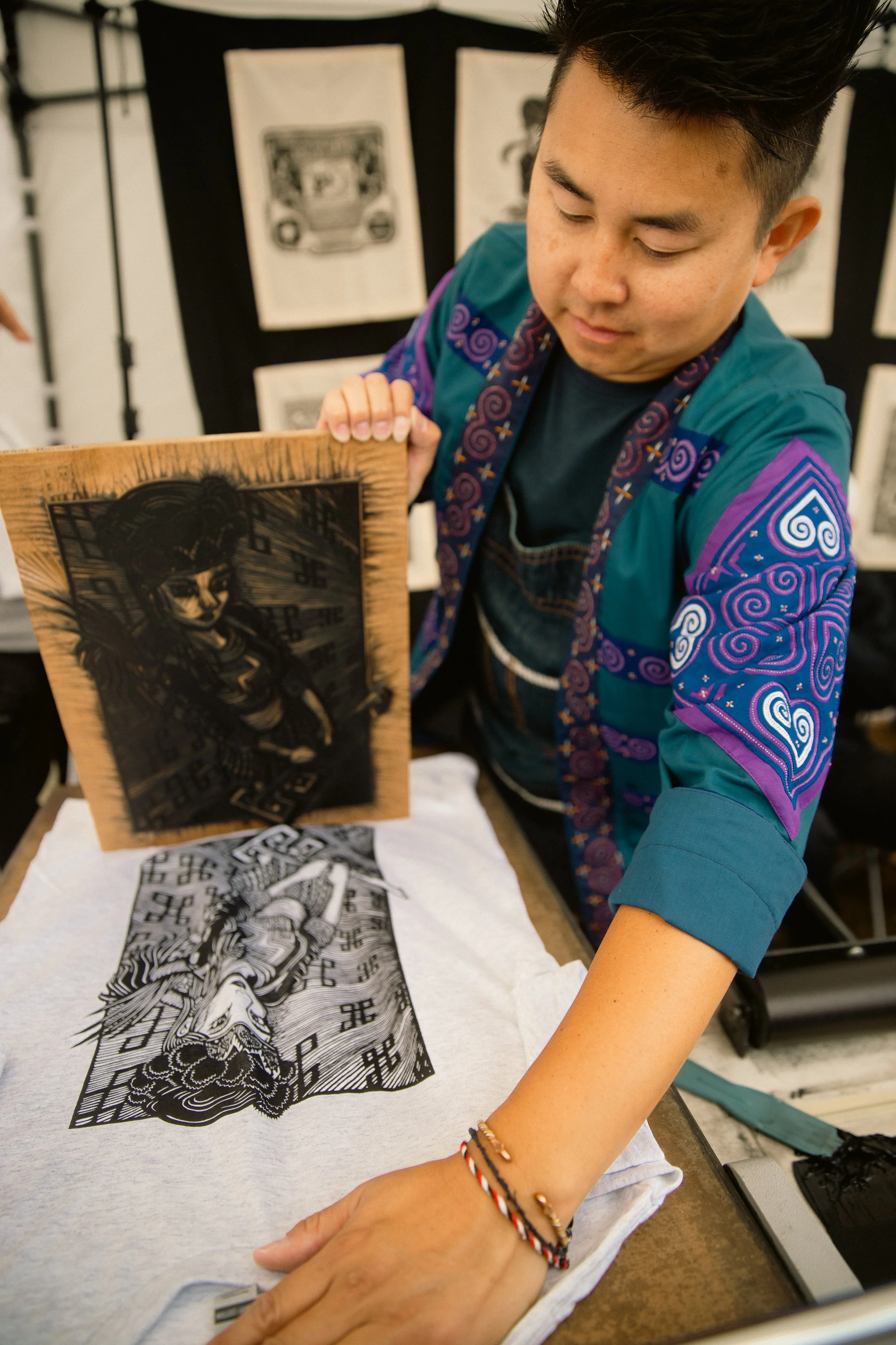 Relief Printmaking, with Shoua Yang