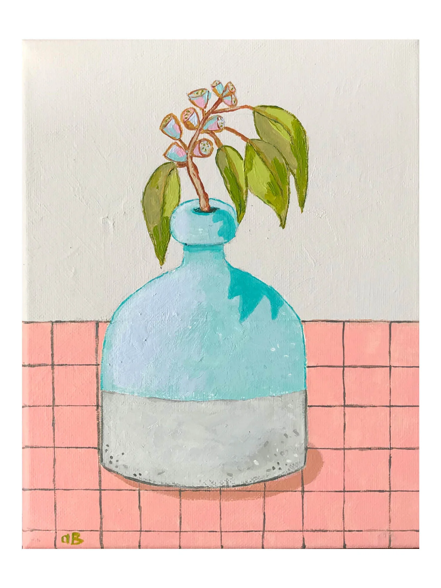 Duck Egg Vase - Original Art 