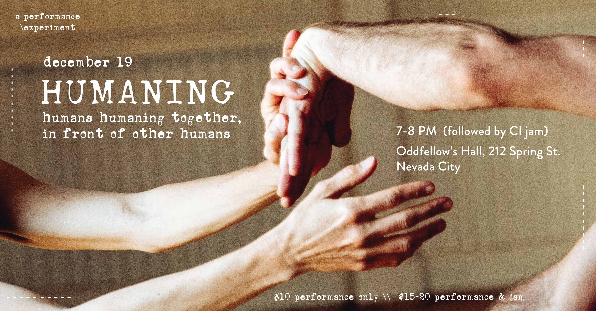 humaning: a performance experiment