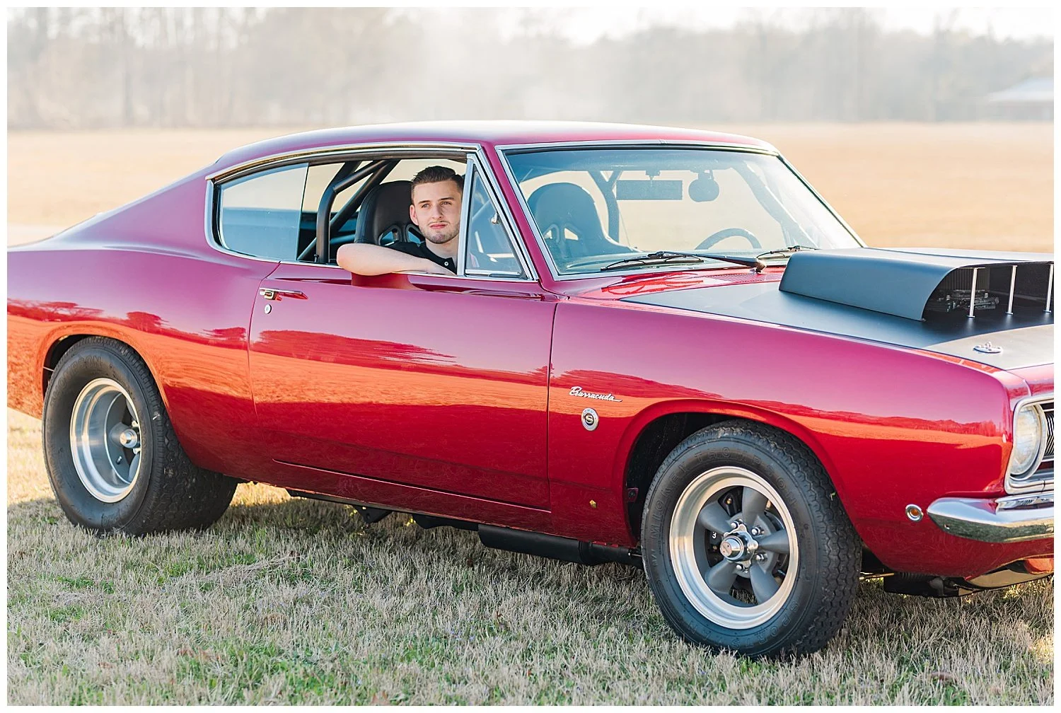 East Texas Senior Session with Classic Cars — Bethany Carroll