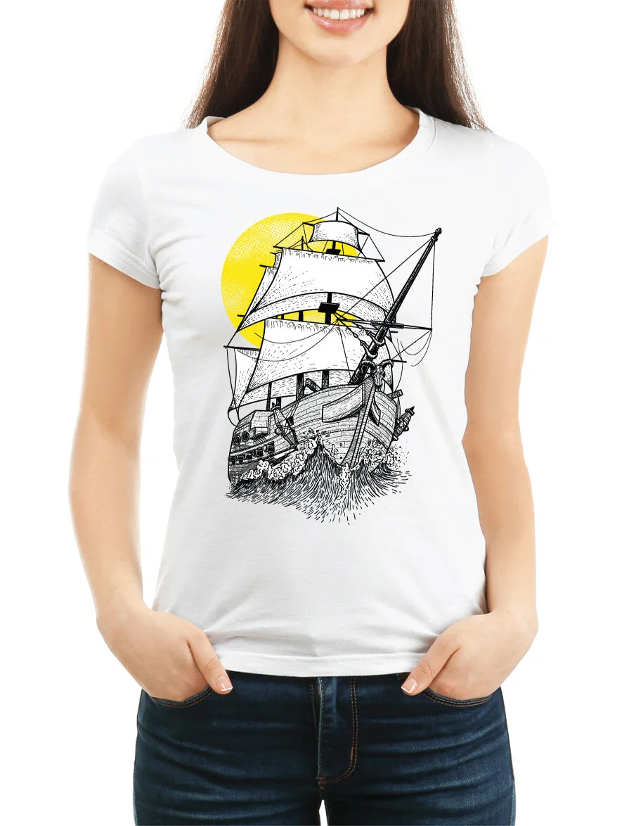 Ship T-shirt for woman