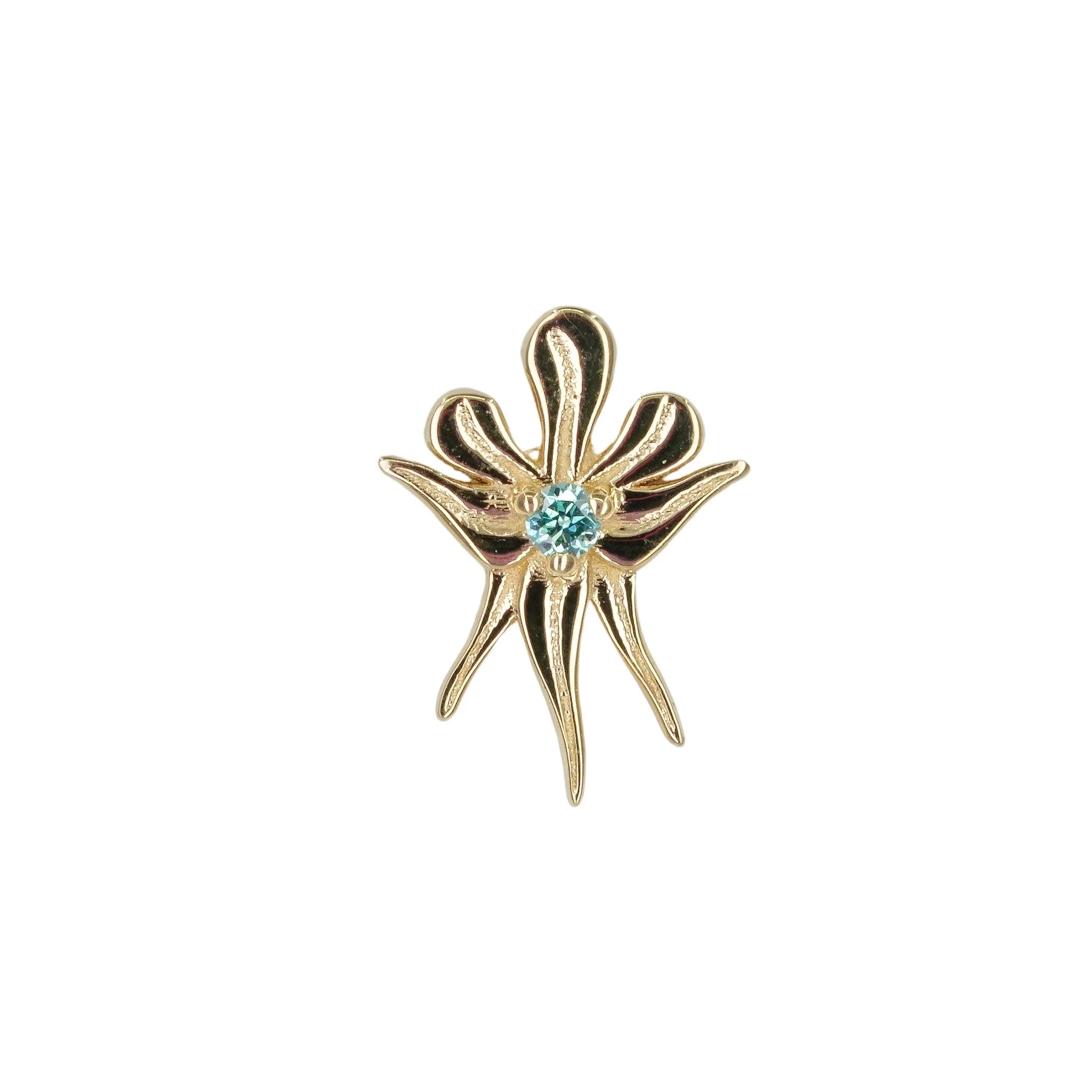 art nouveau fleur piercing end