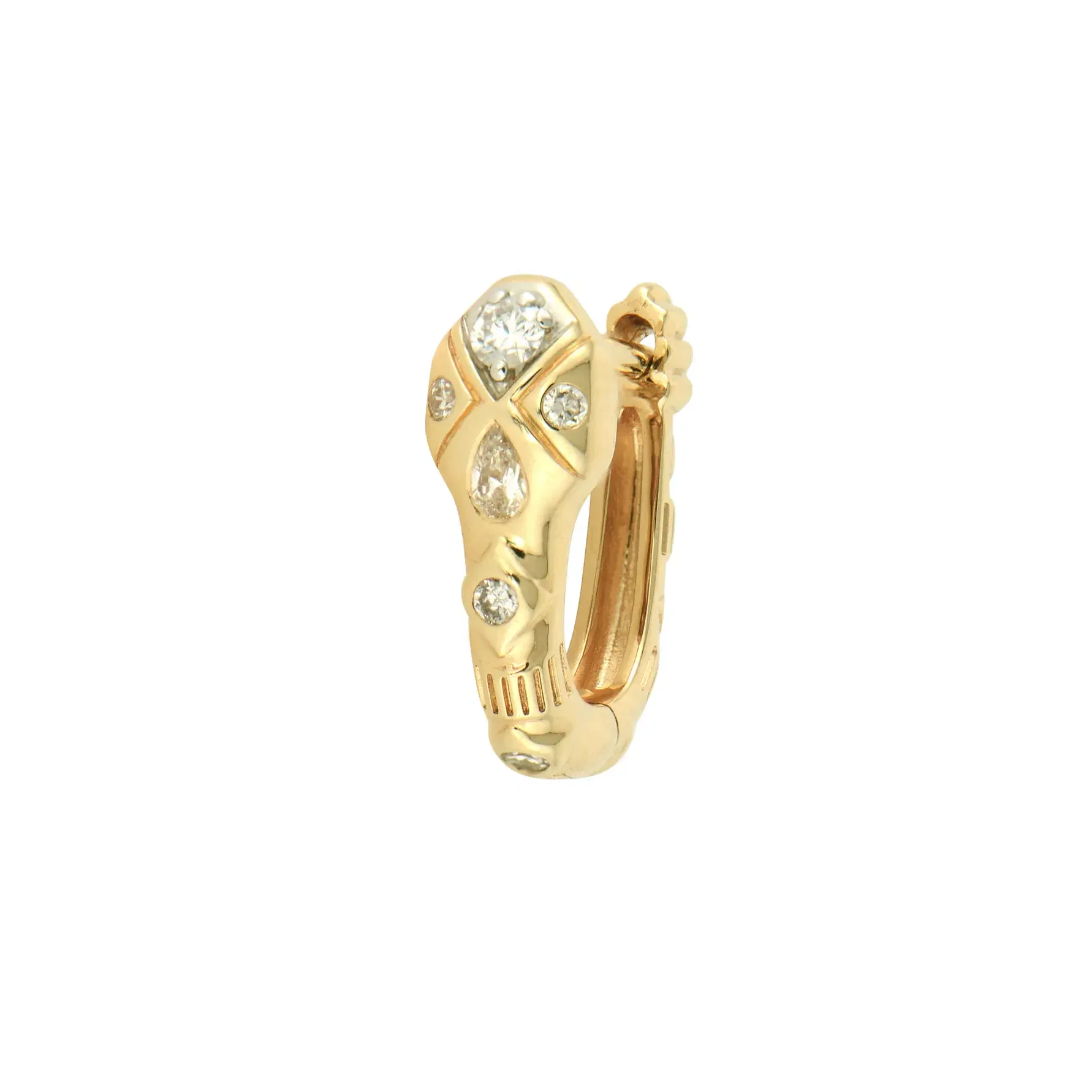 Copperhead Diamond Snake Ring