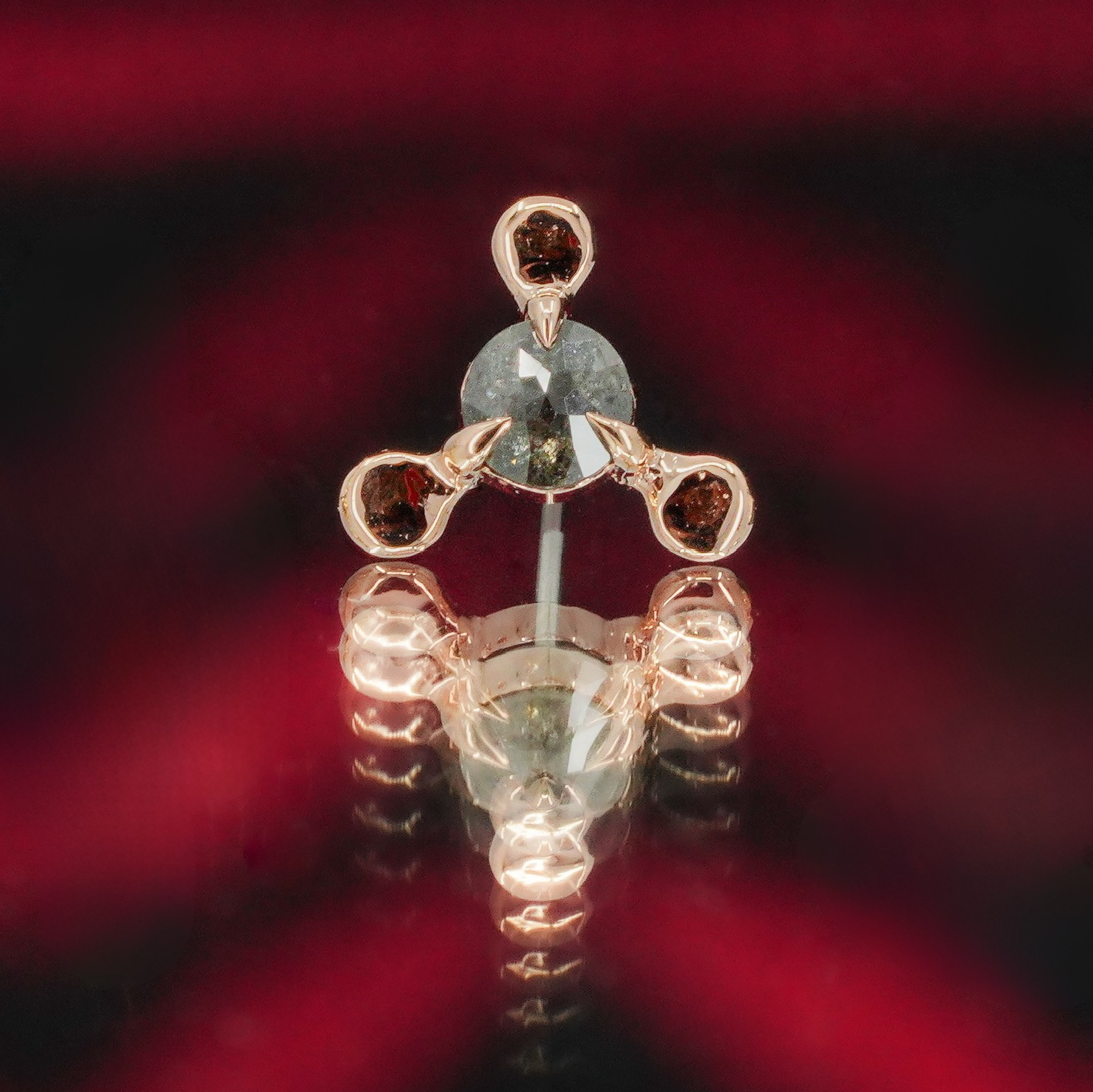 Grey Diamond Nijmeh Stud