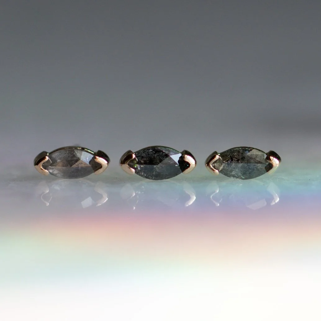 Salt & Pepper Marquise Diamond