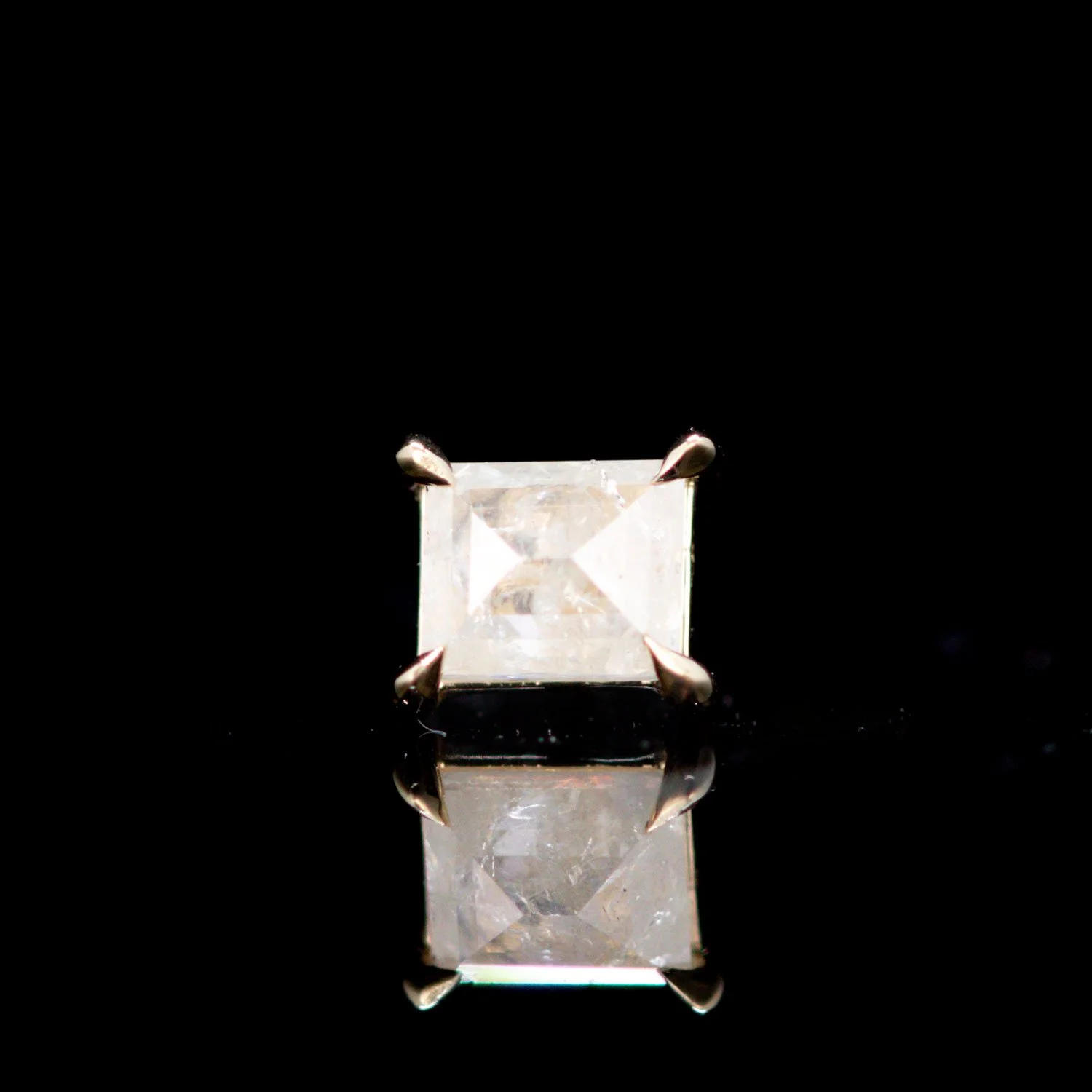Ice Grey Rectangular Diamond