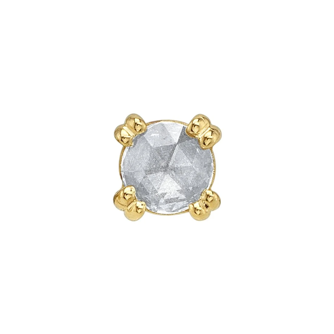 Rose Cut Grey Diamond