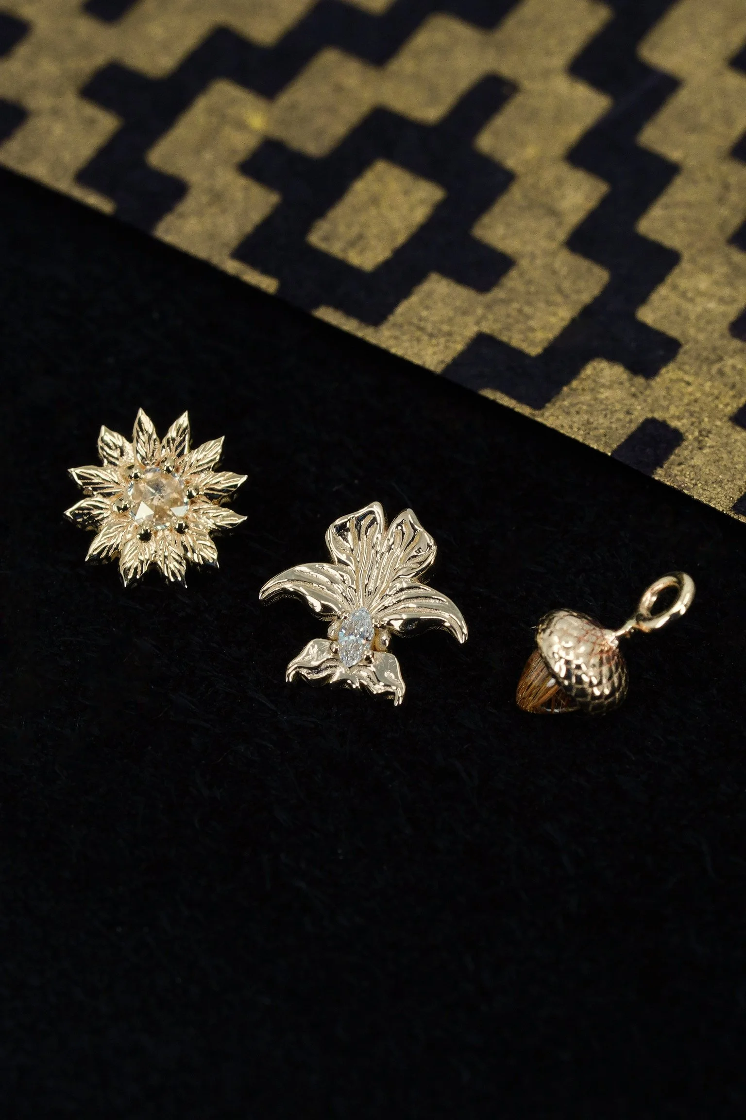 art nouveau piercing jewelry