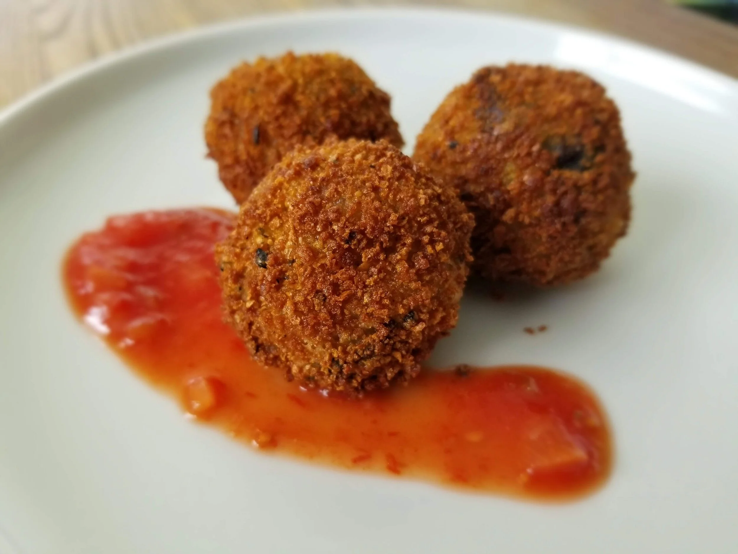 Fried balls of rice stuffed with cheese. Need we say more?
