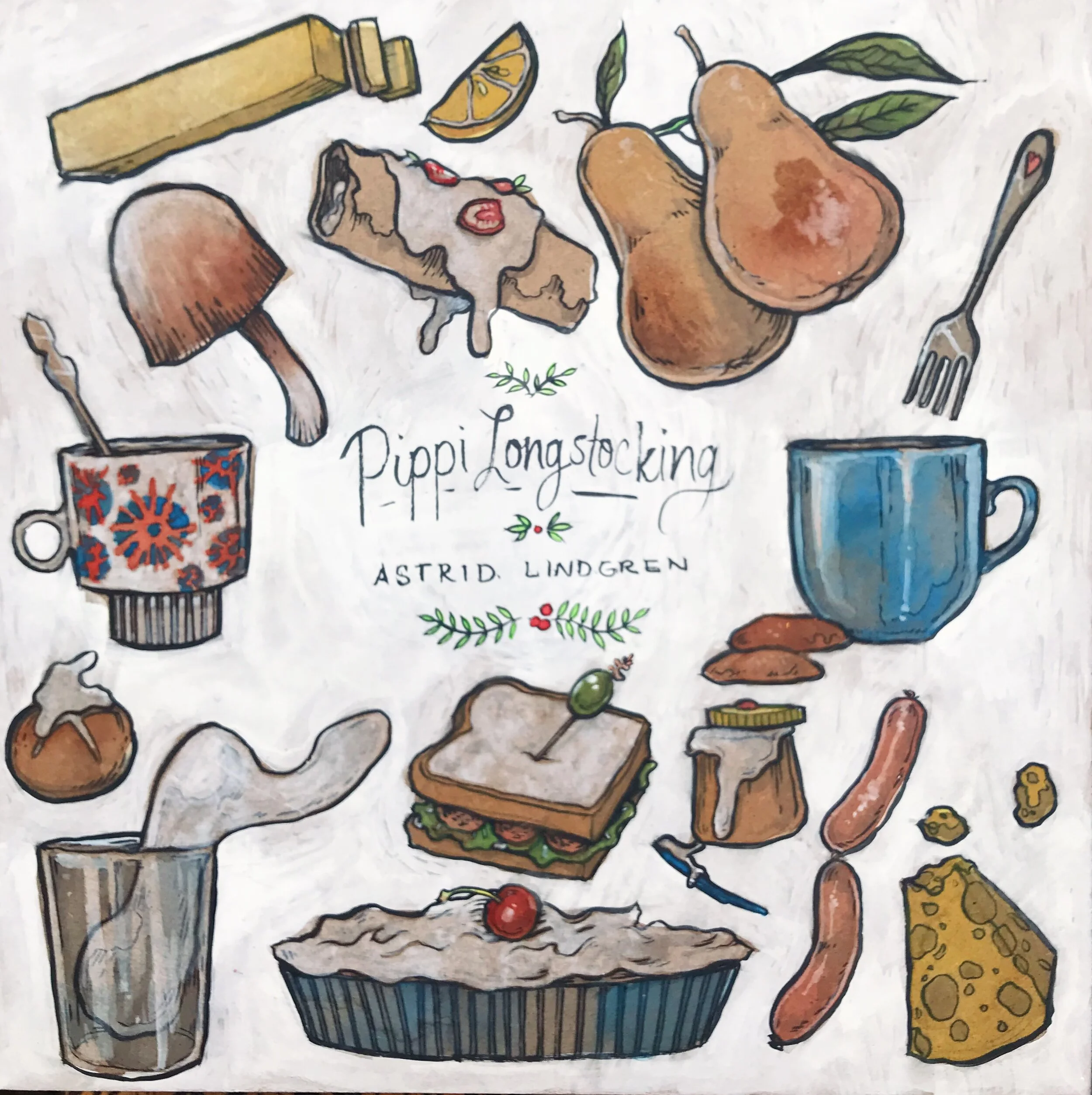 every food in: Pippi Longstocking (book 1)