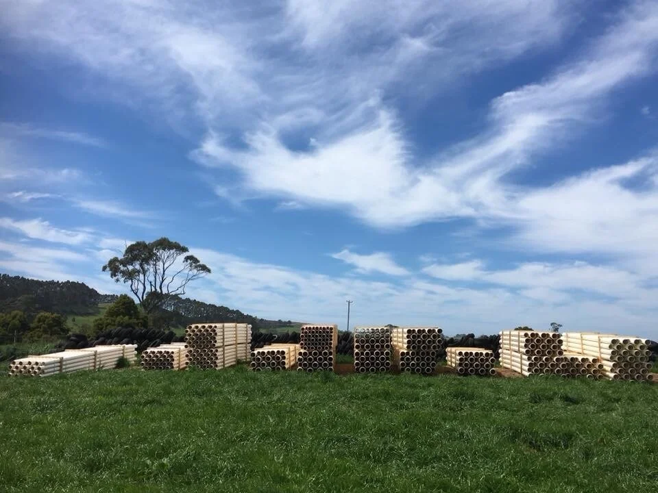 Van Diemens Land Irrigation-200mm poly irrigation at Oatlands .jpeg