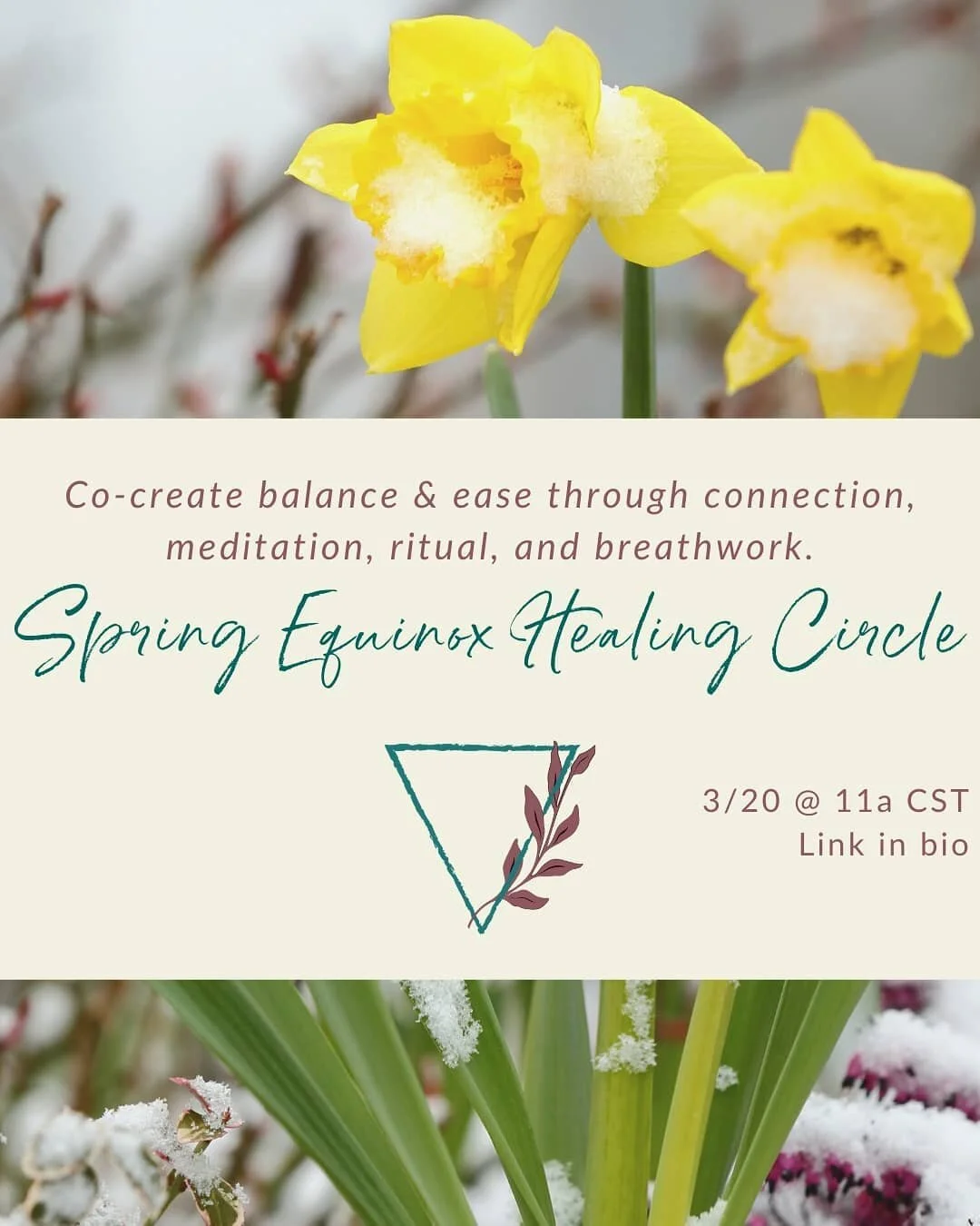 I'm so excited for this healing circle!

About 1 year ago I hosted my first ever virtual community healing circle. It simultaneously feels like it's been a lifetime and like it can't have possibly been a whole year already!!

We're coming together to